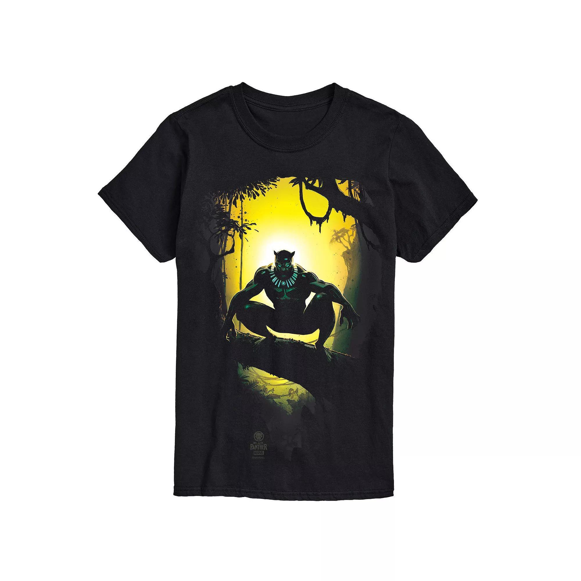Mens Marvel Panther Wakanda Jungle Graphic Tee Product Image