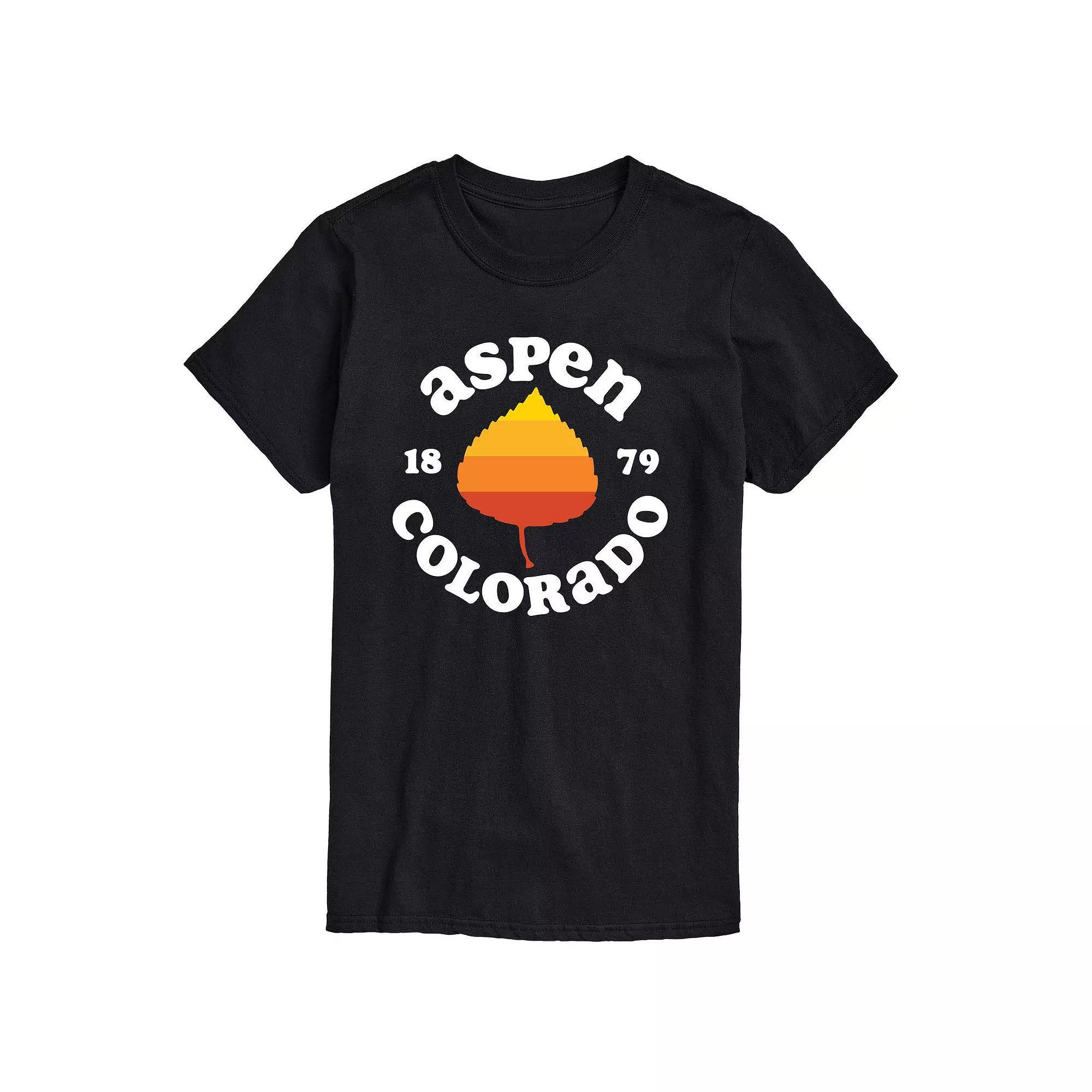 Men's Aspen Colorado Graphic Tee, Size: Large, Grey Blue Product Image