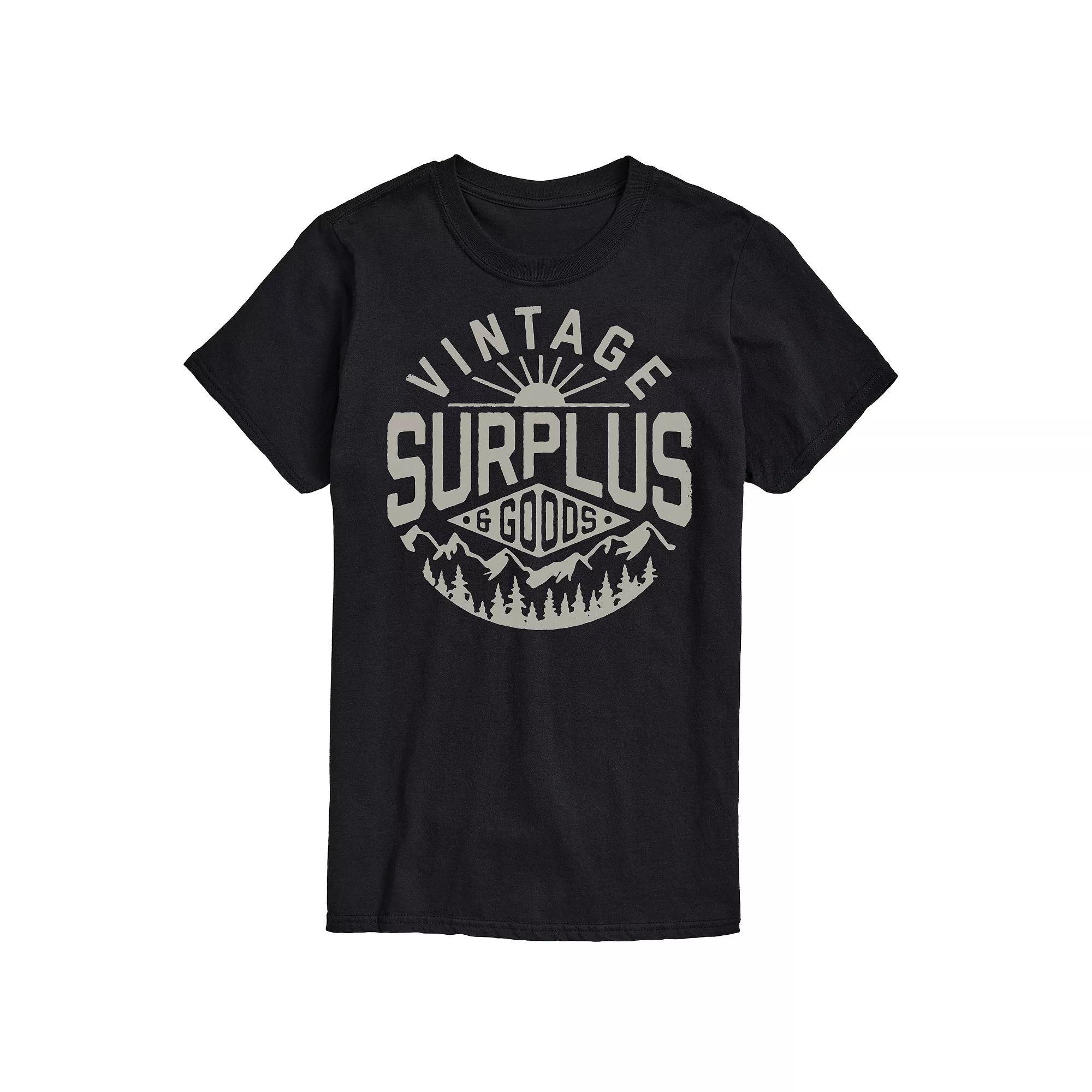 Big & Tall Vintage Surplus Goods Tee, Men's, Size: Large Tall, Black Product Image