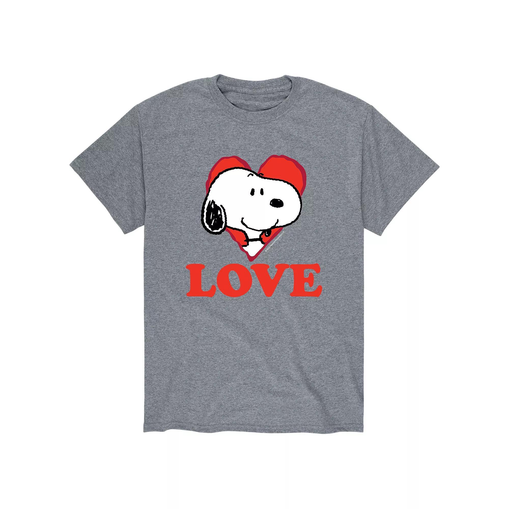 Mens Peanuts I Love Snoopy Tee Product Image