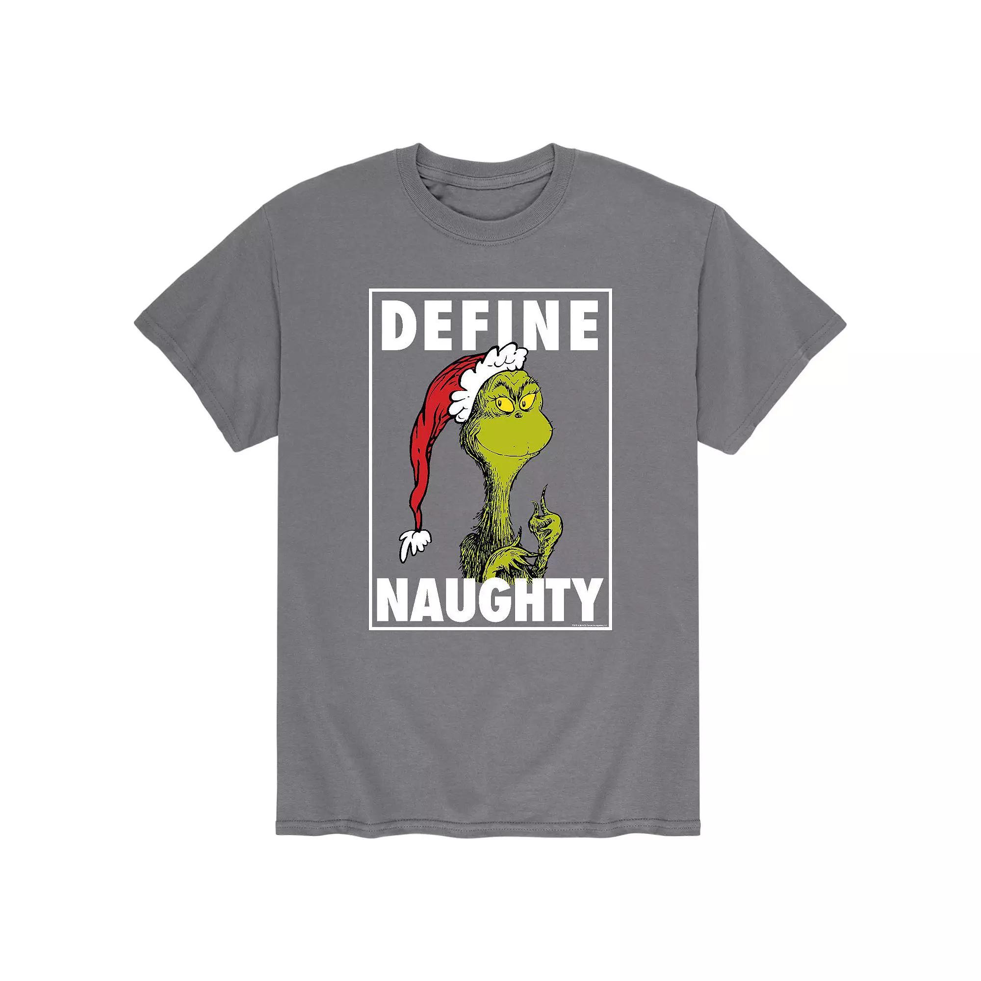 Big & Tall Dr. Seuss Define Naughty Tee, Men's, Size: XL Tall, Blue Product Image