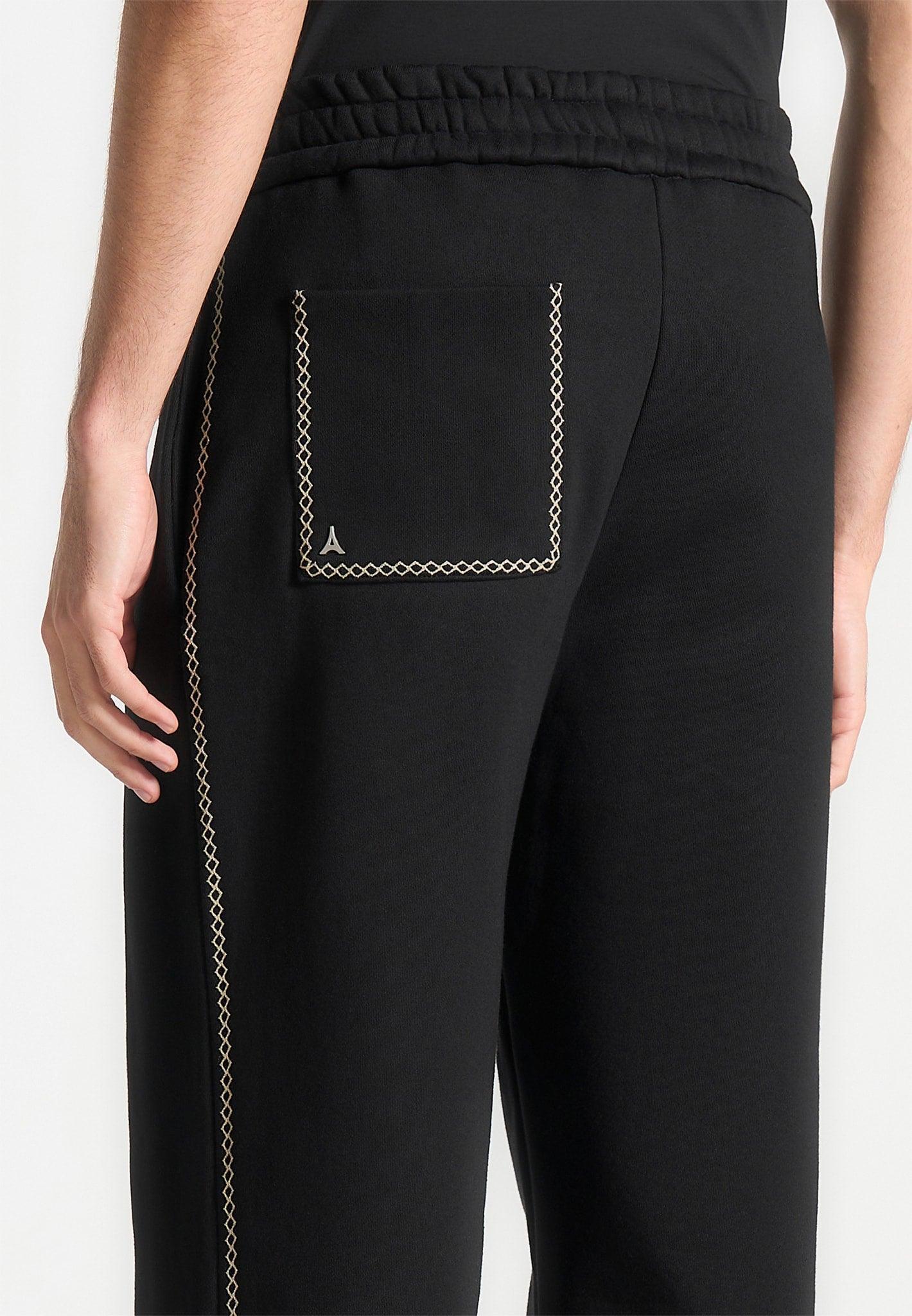 Marcel - Whipstitch Relaxed Jogger - Black Male Product Image