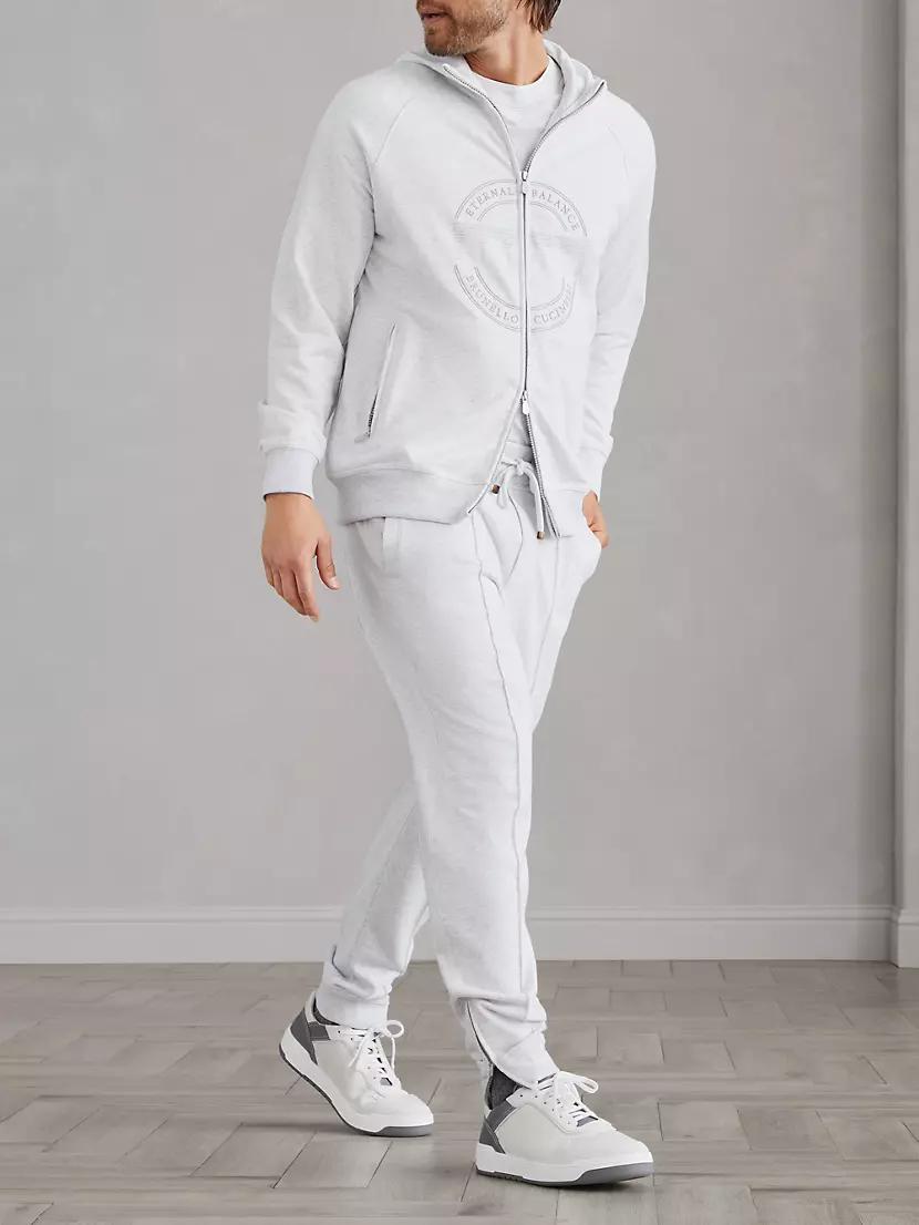 Techno Cotton French Terry Hooded Sweatshirt Product Image