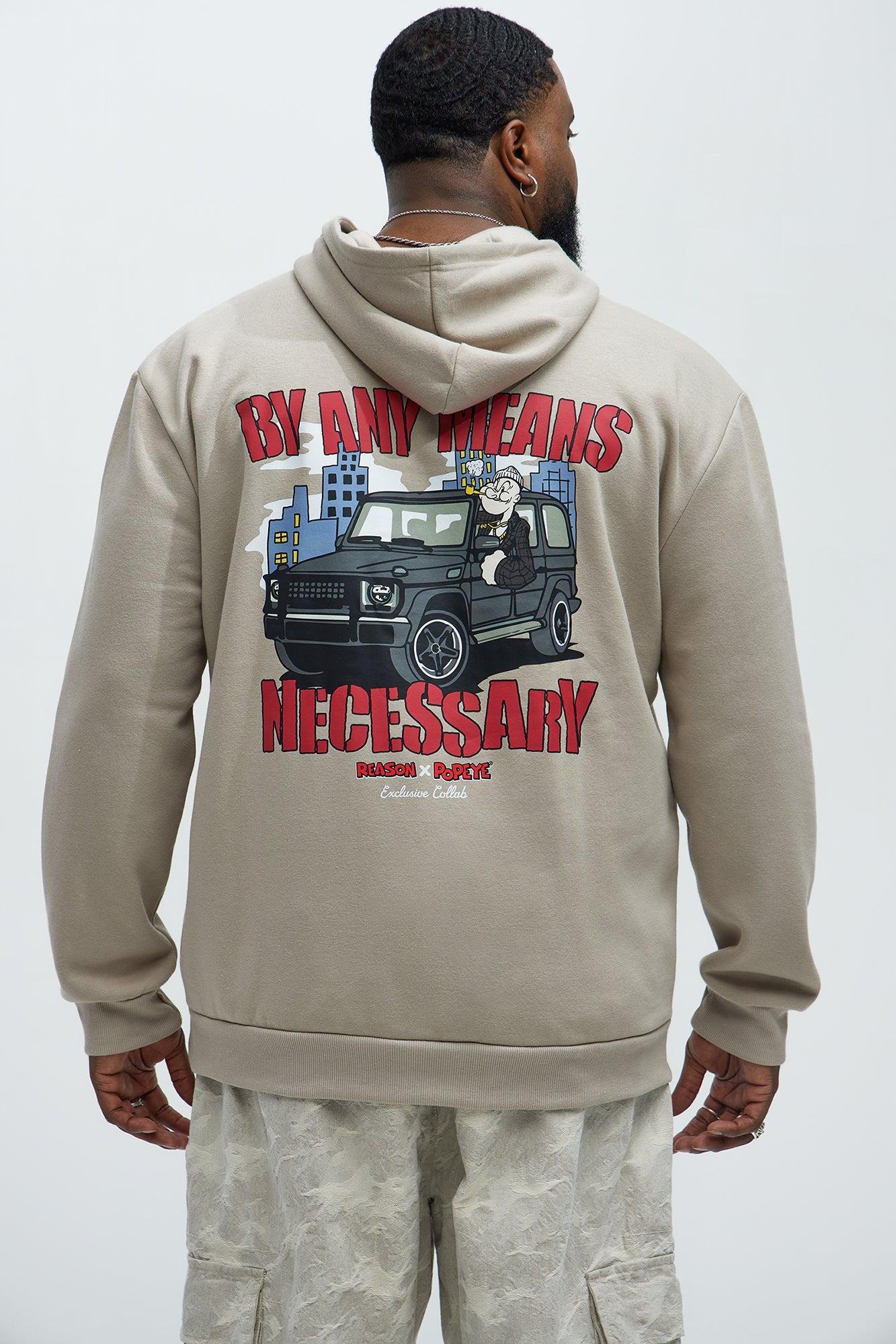 Popeye Bag Chaser Hoodie - Khaki Product Image