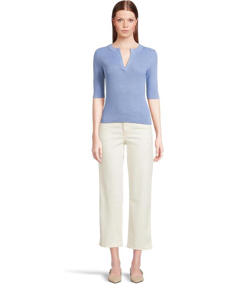 Short Sleeve V-neck Sweater Product Image