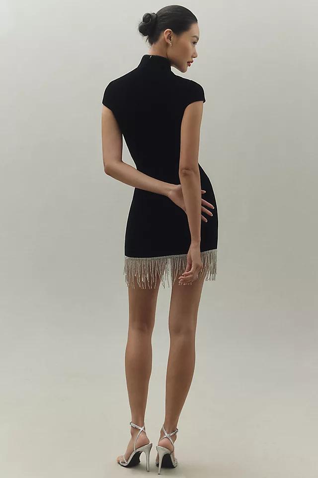 SAU LEE Margaux Velvet Mini Dress Product Image