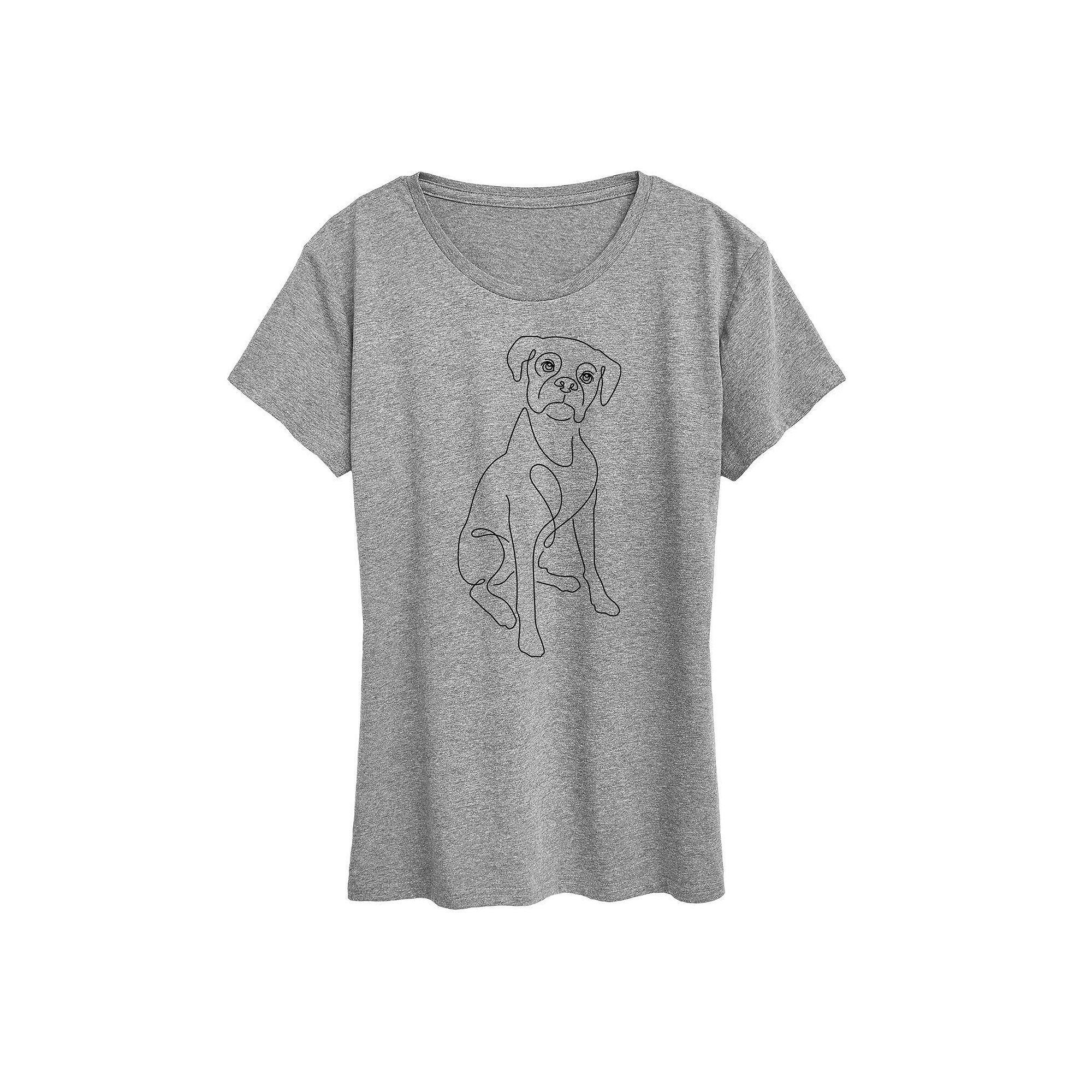 Womens Peanuts Snoopy Cookies Graphic Tee Grey Gray Product Image