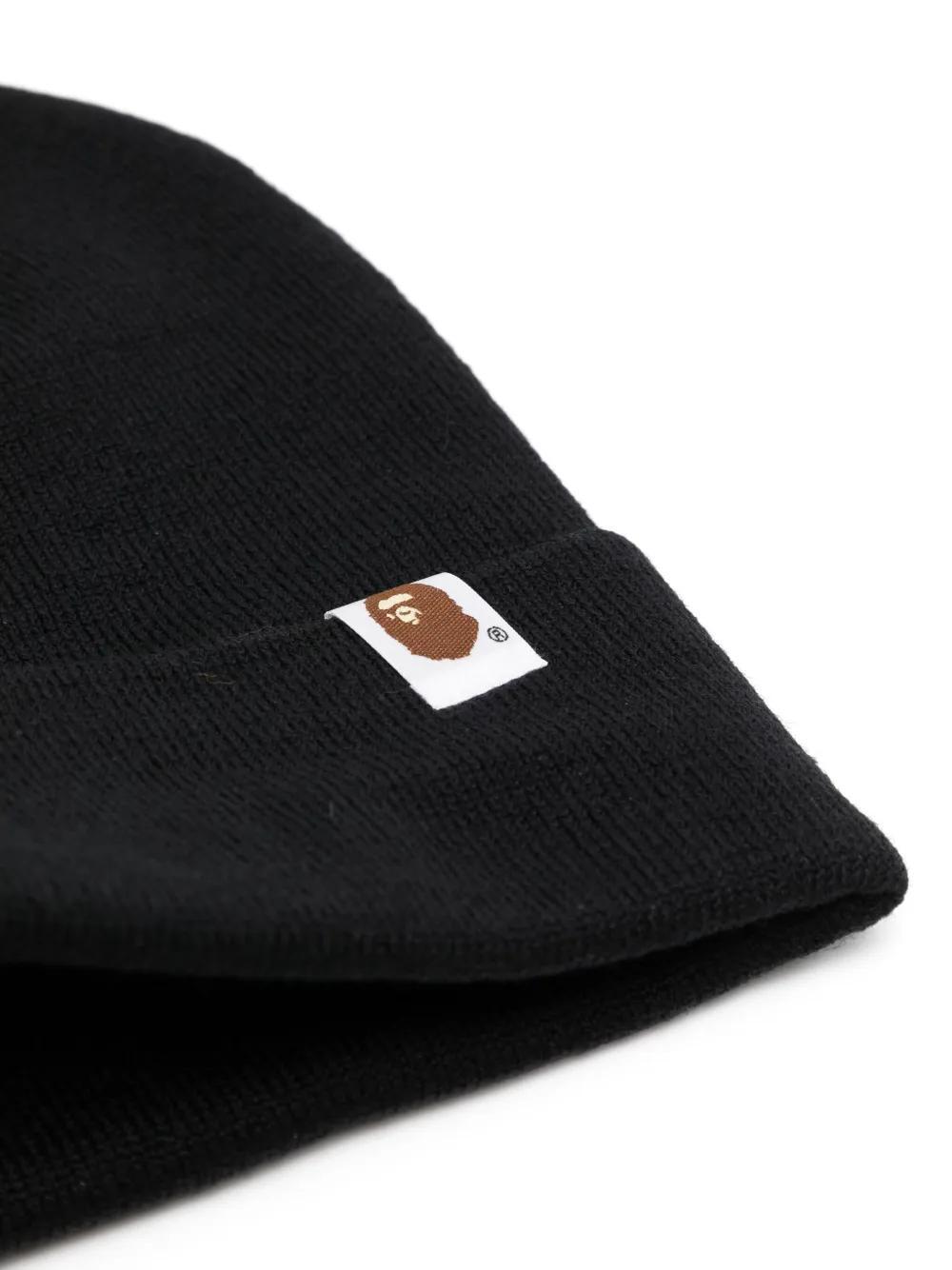 Bape-patch knitted beanie Product Image