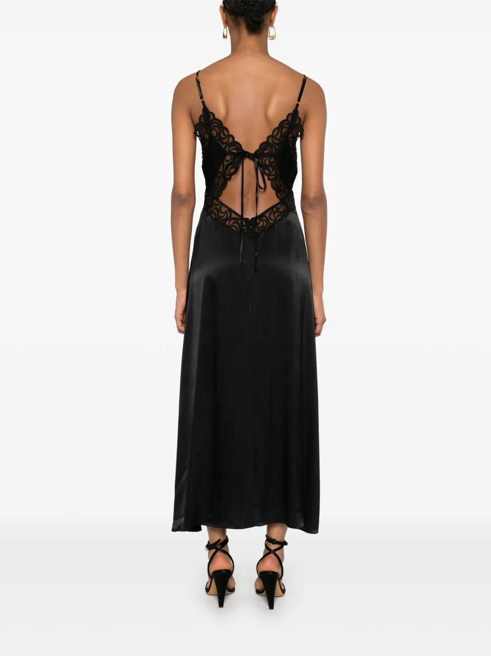 embroidered-edge midi dress Product Image