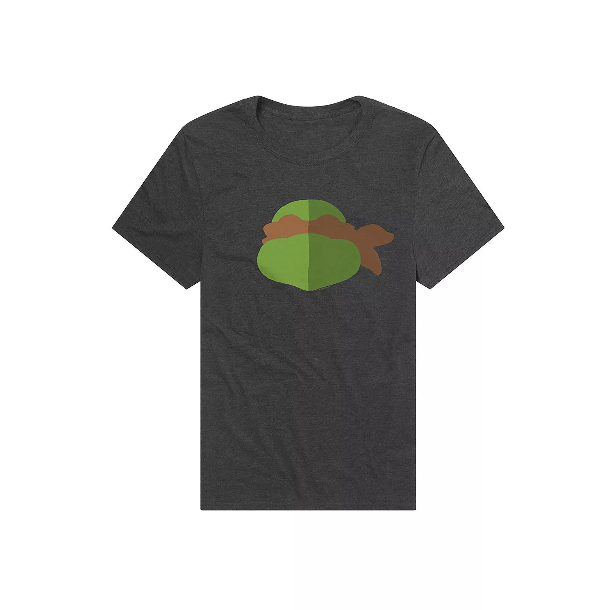 Men's Teenage Mutant Ninja Turtles Mikey Face Graphic Tee, Size: Large, Grey Product Image