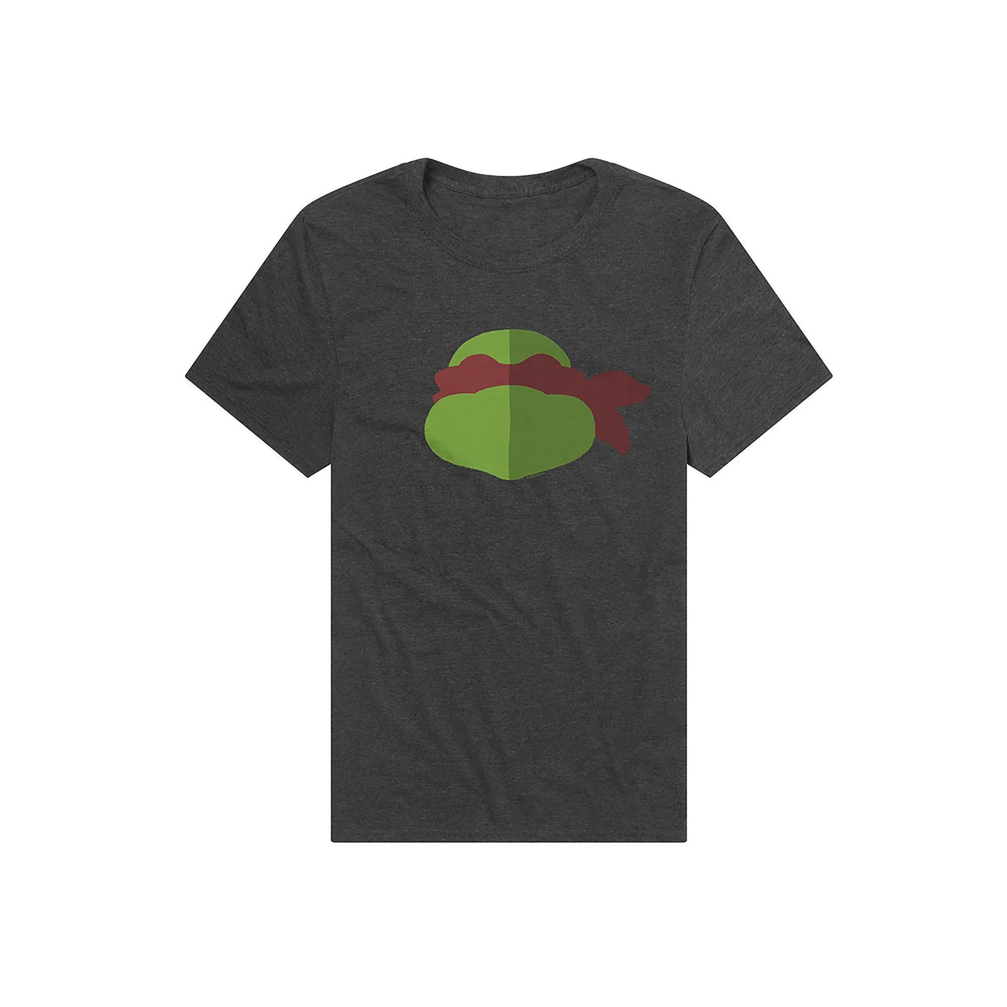 Men's Teenage Mutant Ninja Turtles Mikey Face Graphic Tee, Size: Large, Grey Product Image
