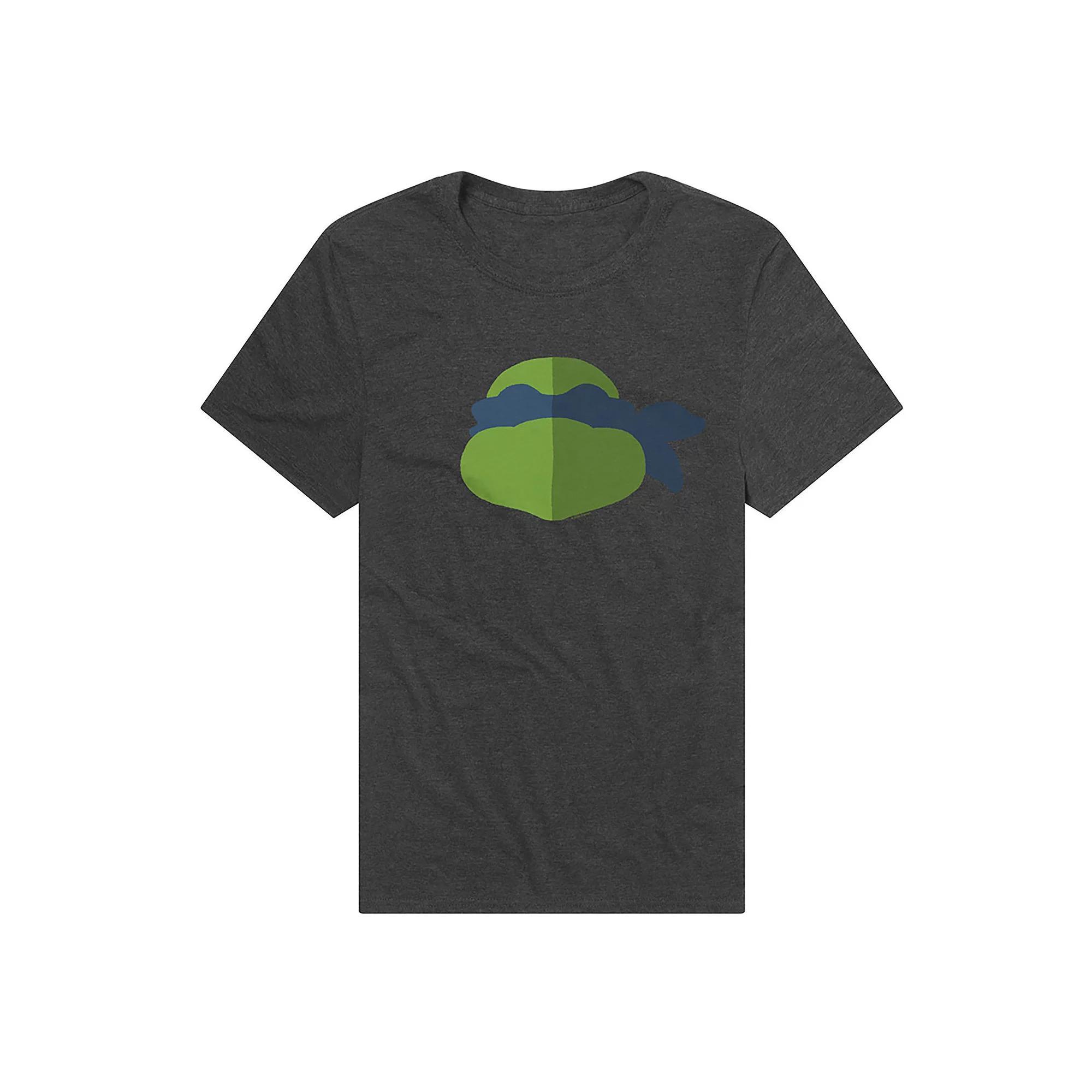 Men's Teenage Mutant Ninja Turtles Leo Face Graphic Tee, Size: XXL, Grey Product Image
