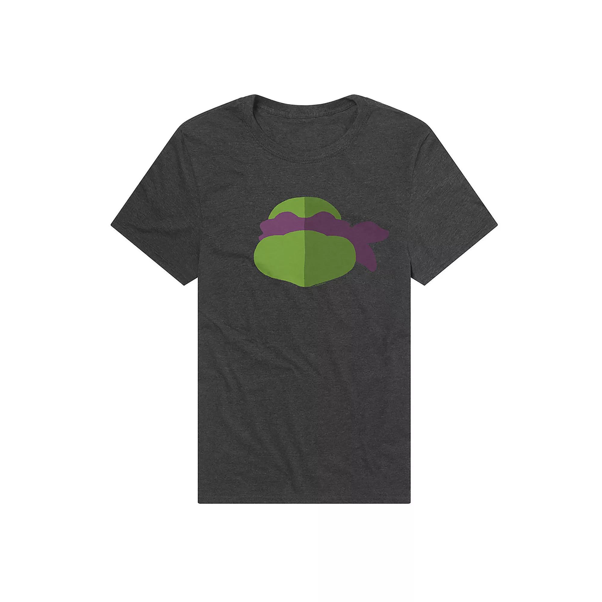 Men's Teenage Mutant Ninja Turtles Mikey Face Graphic Tee, Size: Large, Grey Product Image