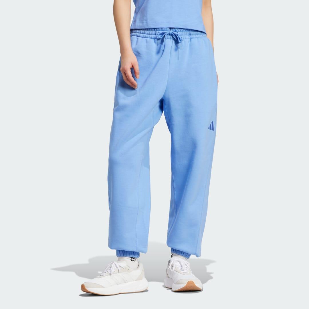 adidas ALL SZN Fleece Loose Pants Warm Sandstone XS Womens Product Image