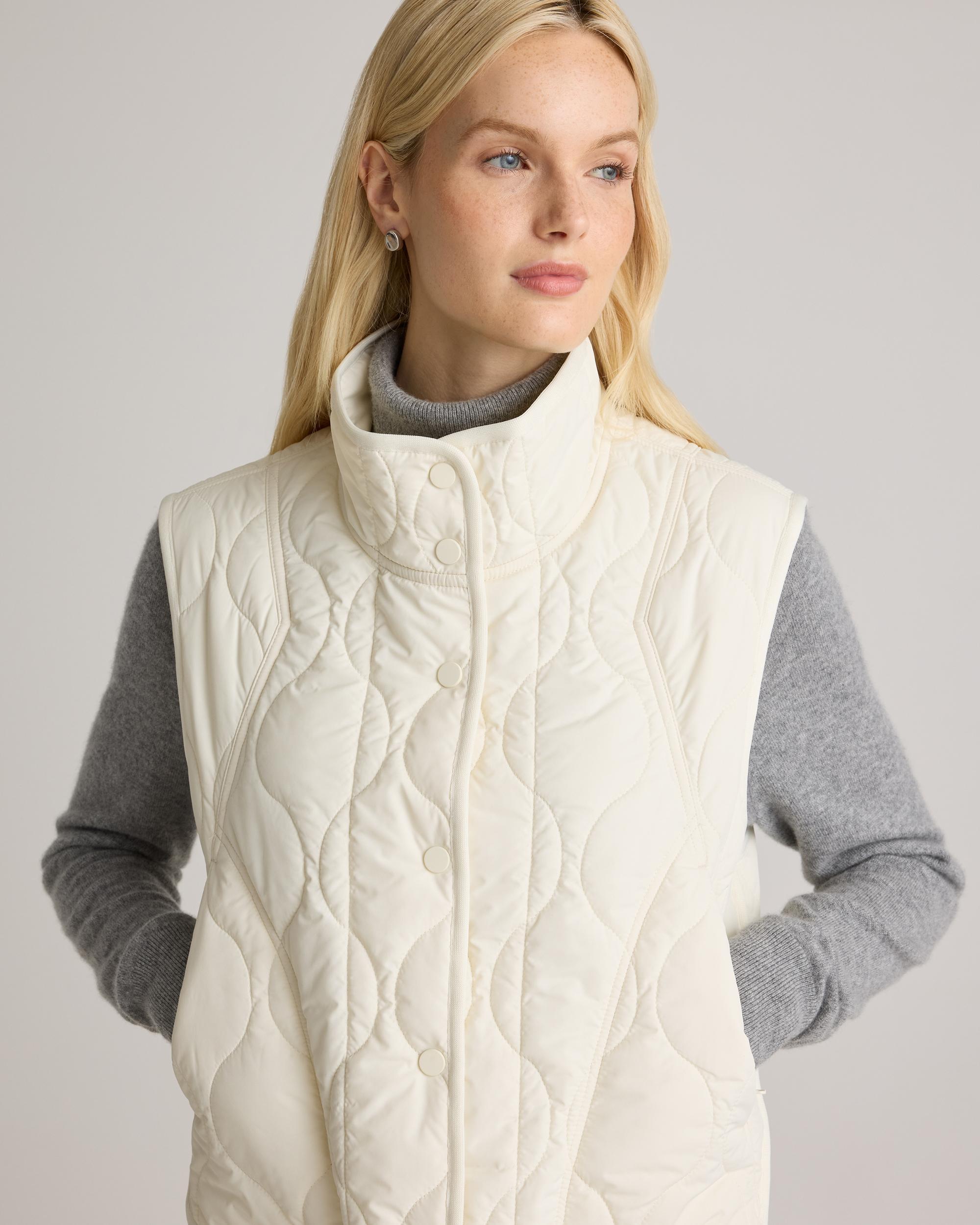 Quince | Women's Featherless Quilted Puffer Vest Recycled Polyester Product Image