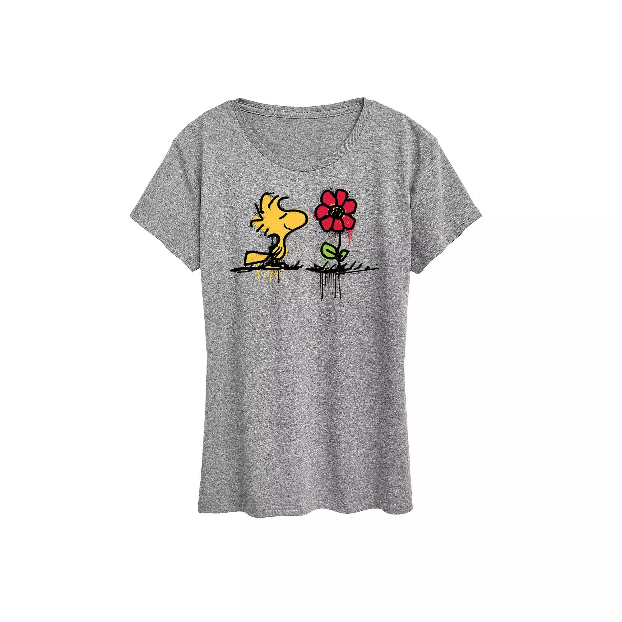 Disney's Minnie Mouse Surprise Graphic Tee, Women's, Size: XL, Grey Royal Blue Product Image