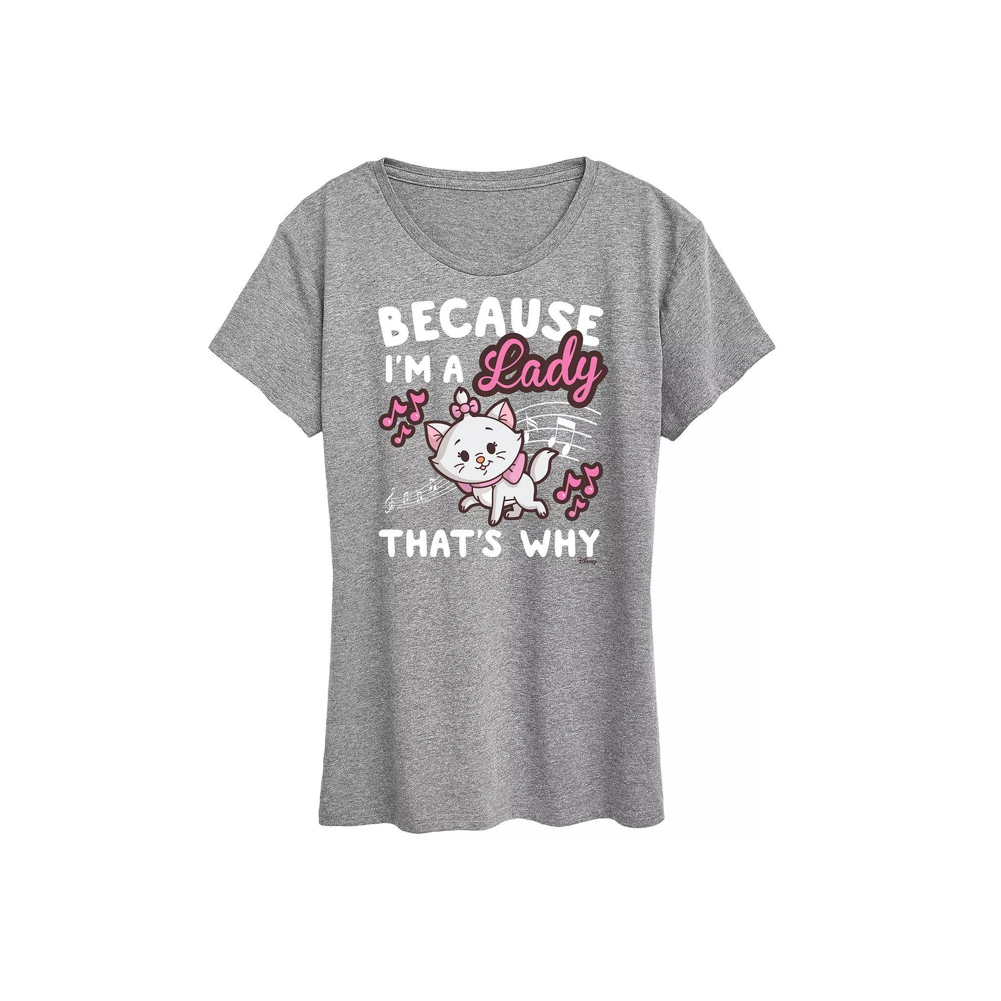Disneys The Aristocats Womens Im A Lady Graphic Tee, Girls Product Image