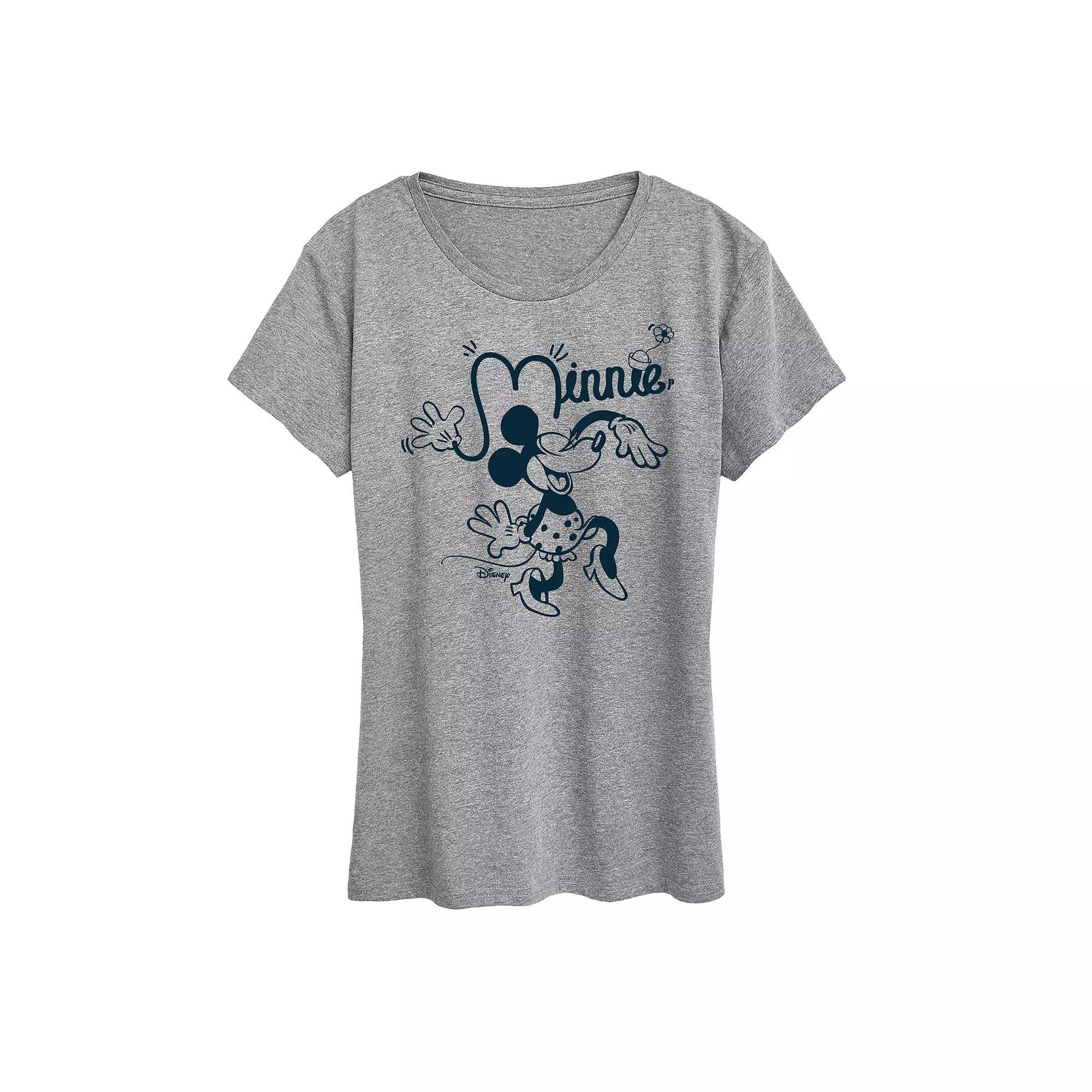 Disneys Minnie Mouse Fun Graphic Tee, Womens Product Image