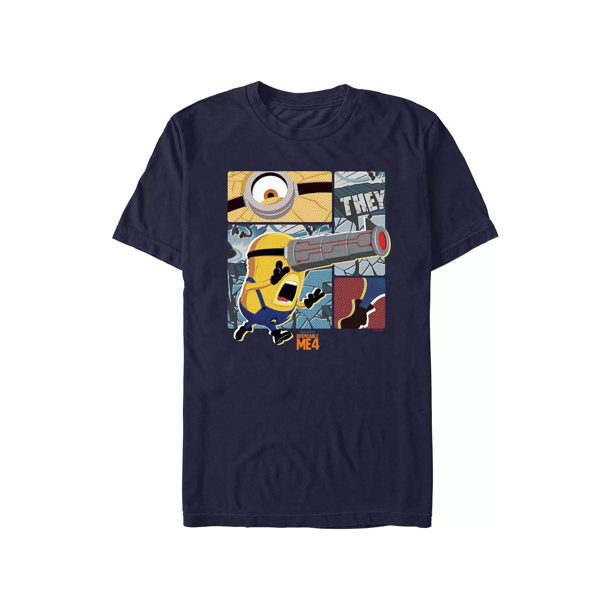 Men's Despicable Me 4 Telescopic Eye Graphic Tee, Size: Small, Blue Product Image