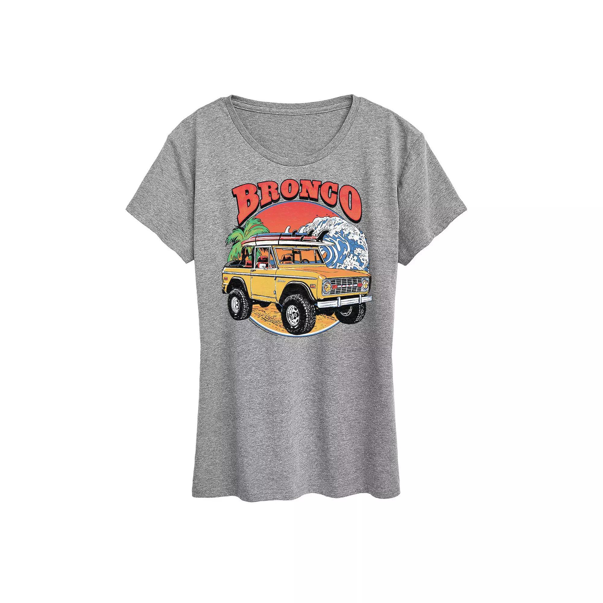Womens Ford Bronco Beach Graphic Tee Product Image