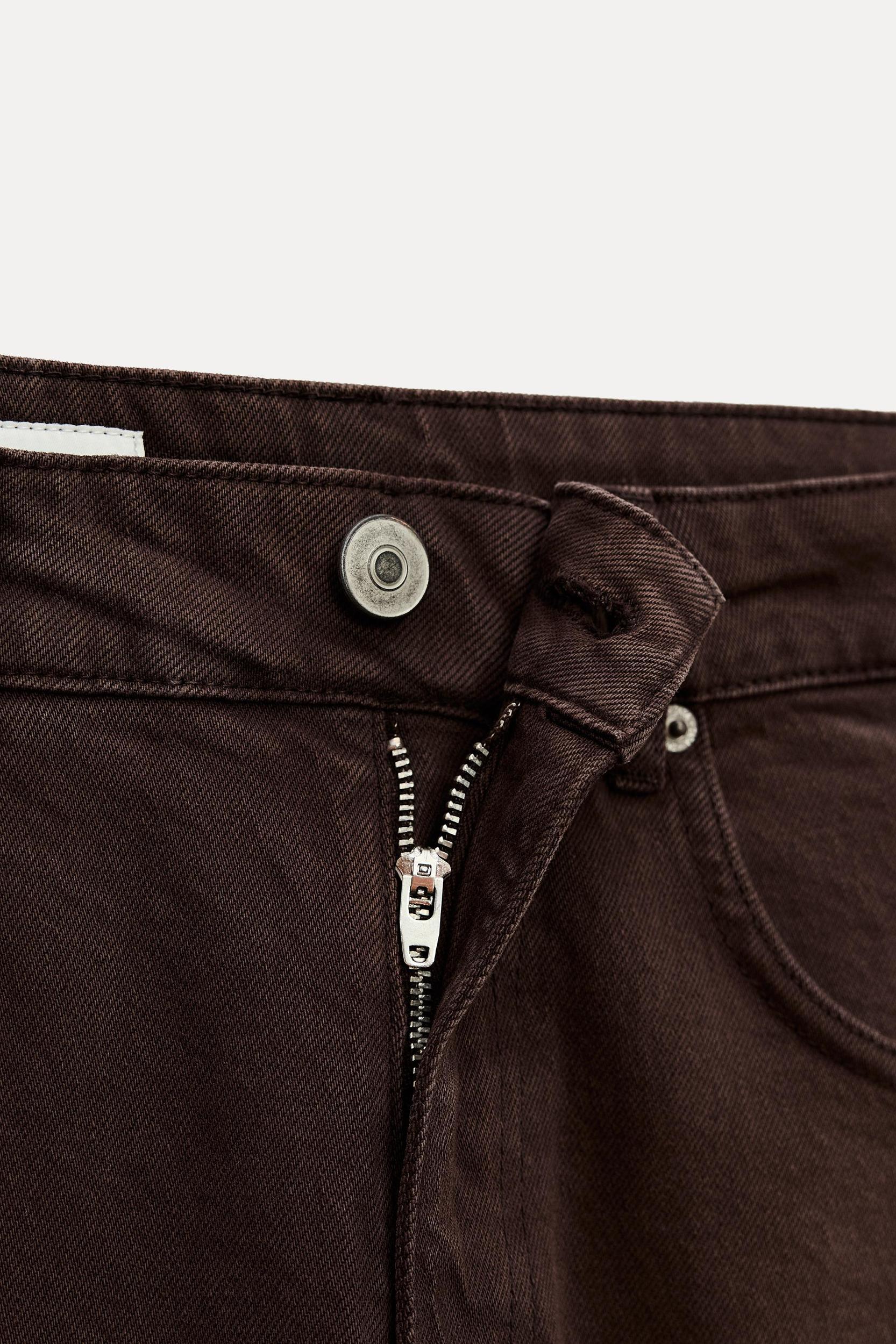 MID WAIST TRF CURVED LEG BALLOON JEANS Product Image