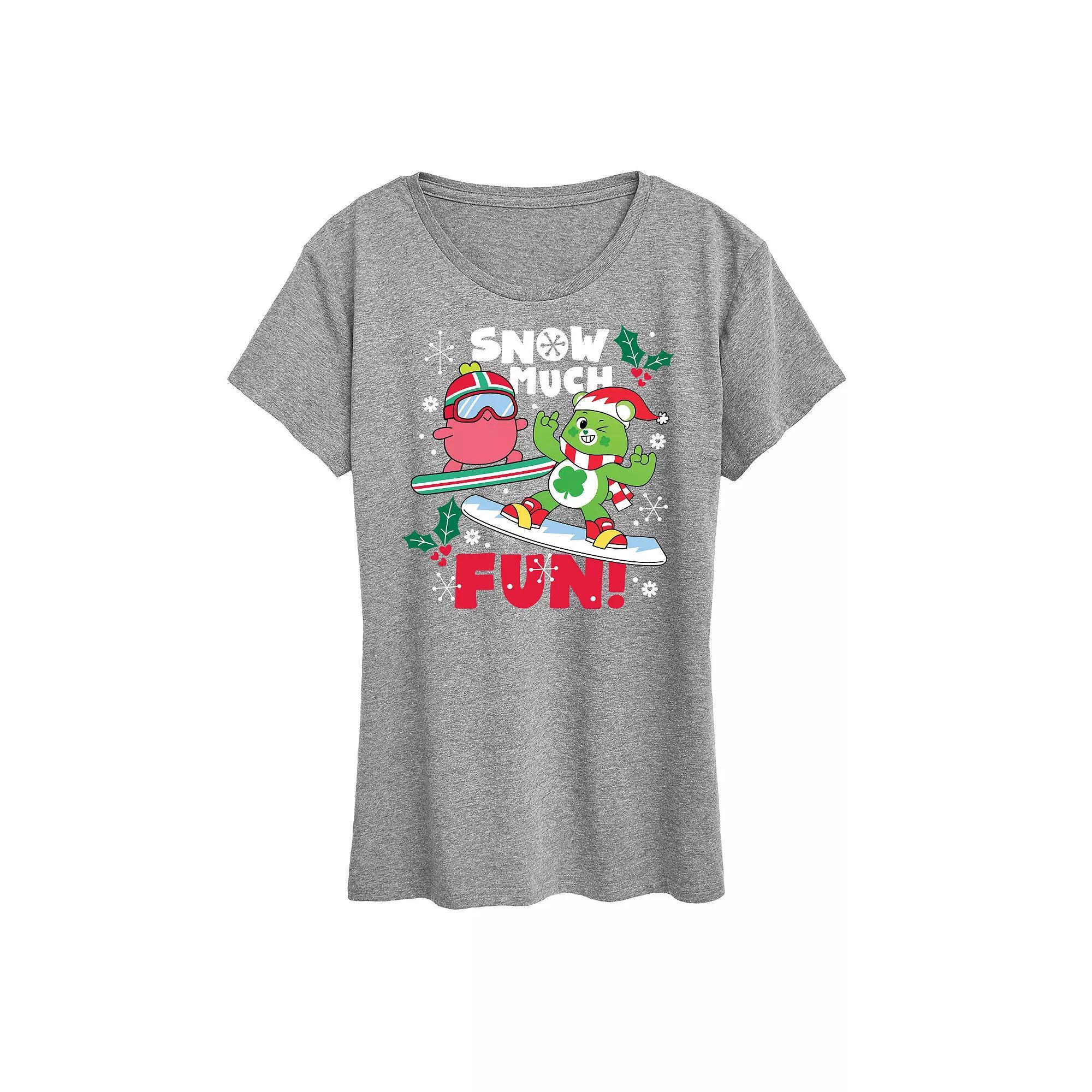 Womens Care Bears Snow Much Fun Graphic Tee, Girls Product Image