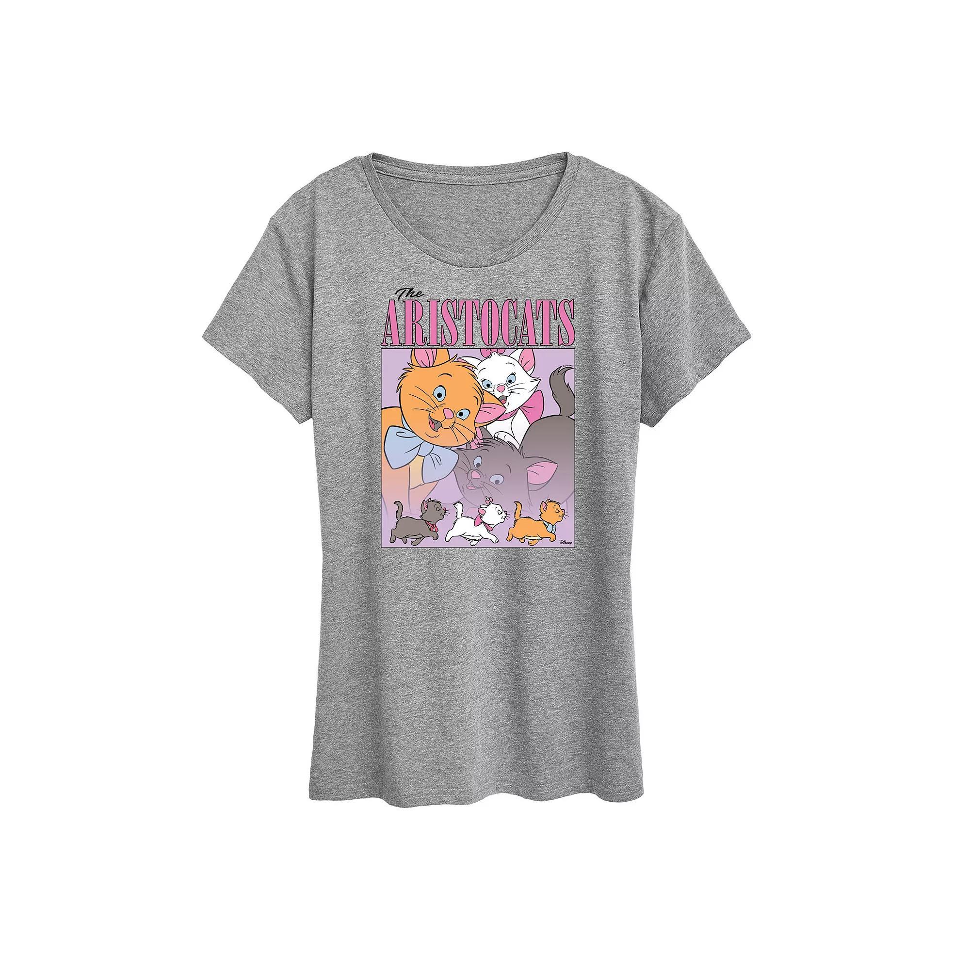 Womens Ocean Sunset Linework Graphic Tee Grey Royal Blue Product Image