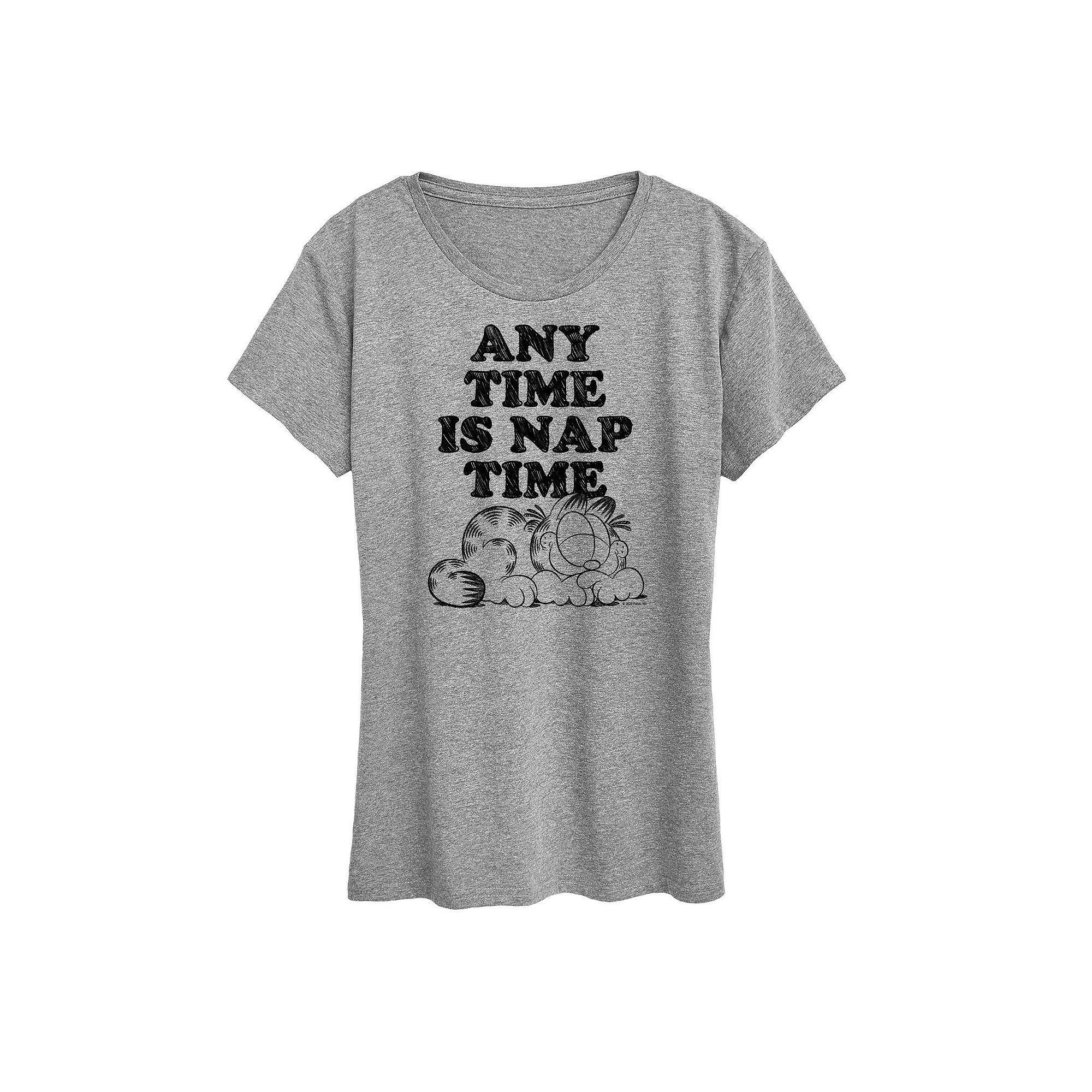 Womens Garfield Nap Sketch Graphic Tee, Girls Product Image