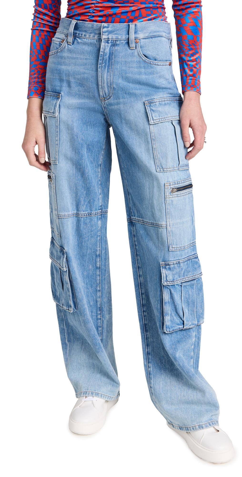 Cay Baggy Denim Cargo Pants Product Image