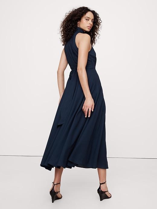 Stretch-Crepe Maxi Dress Product Image