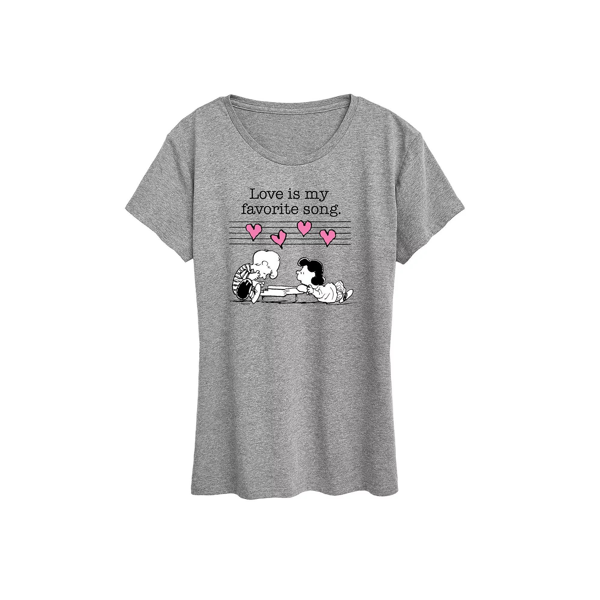 Womens Dr. Seuss Merry Grinchmas Graphic Tee Grey Gray Product Image