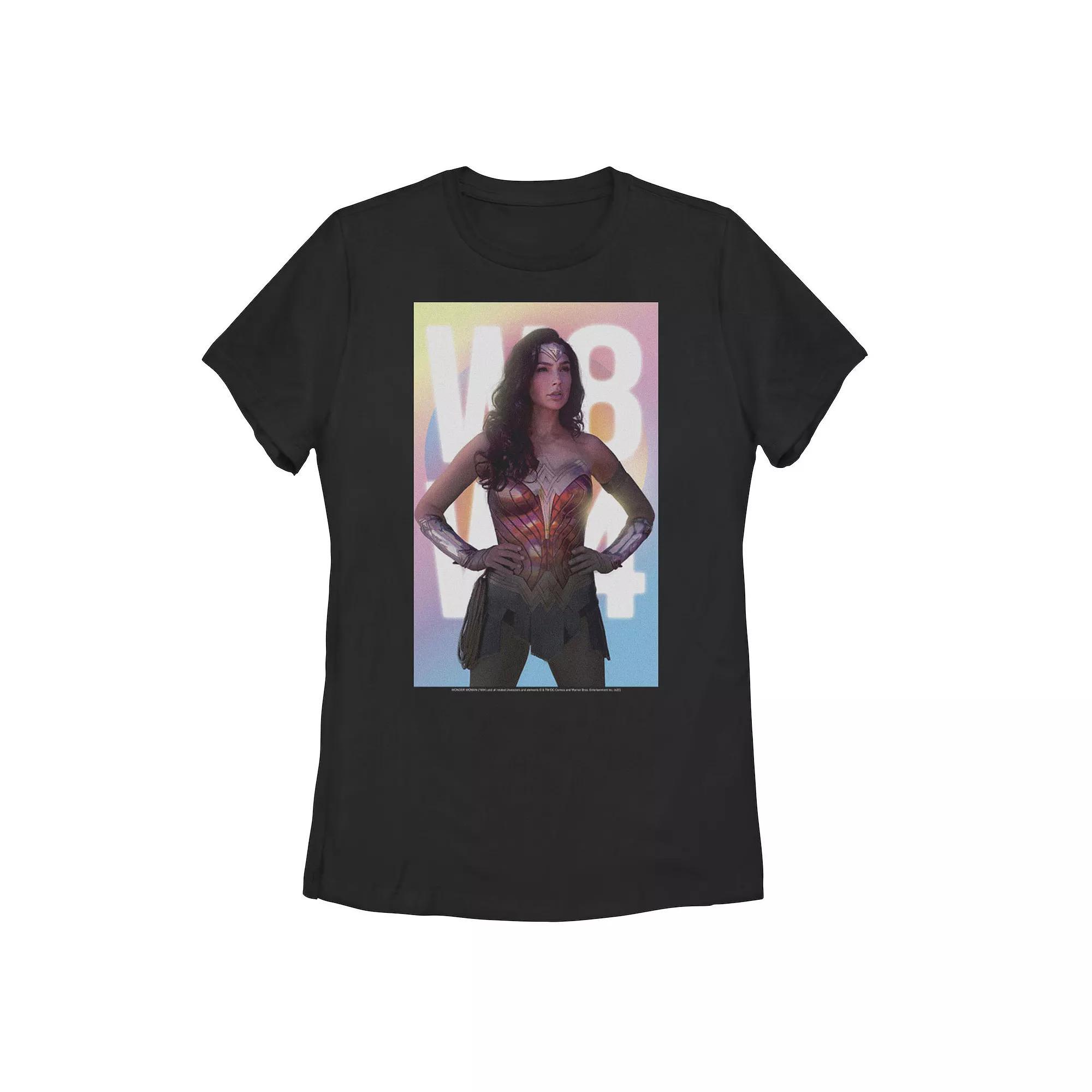 Juniors' DC Comics Wonder Woman 84 Gradient Poster Graphic Tee, Girl's, Size: XXL, Black Product Image