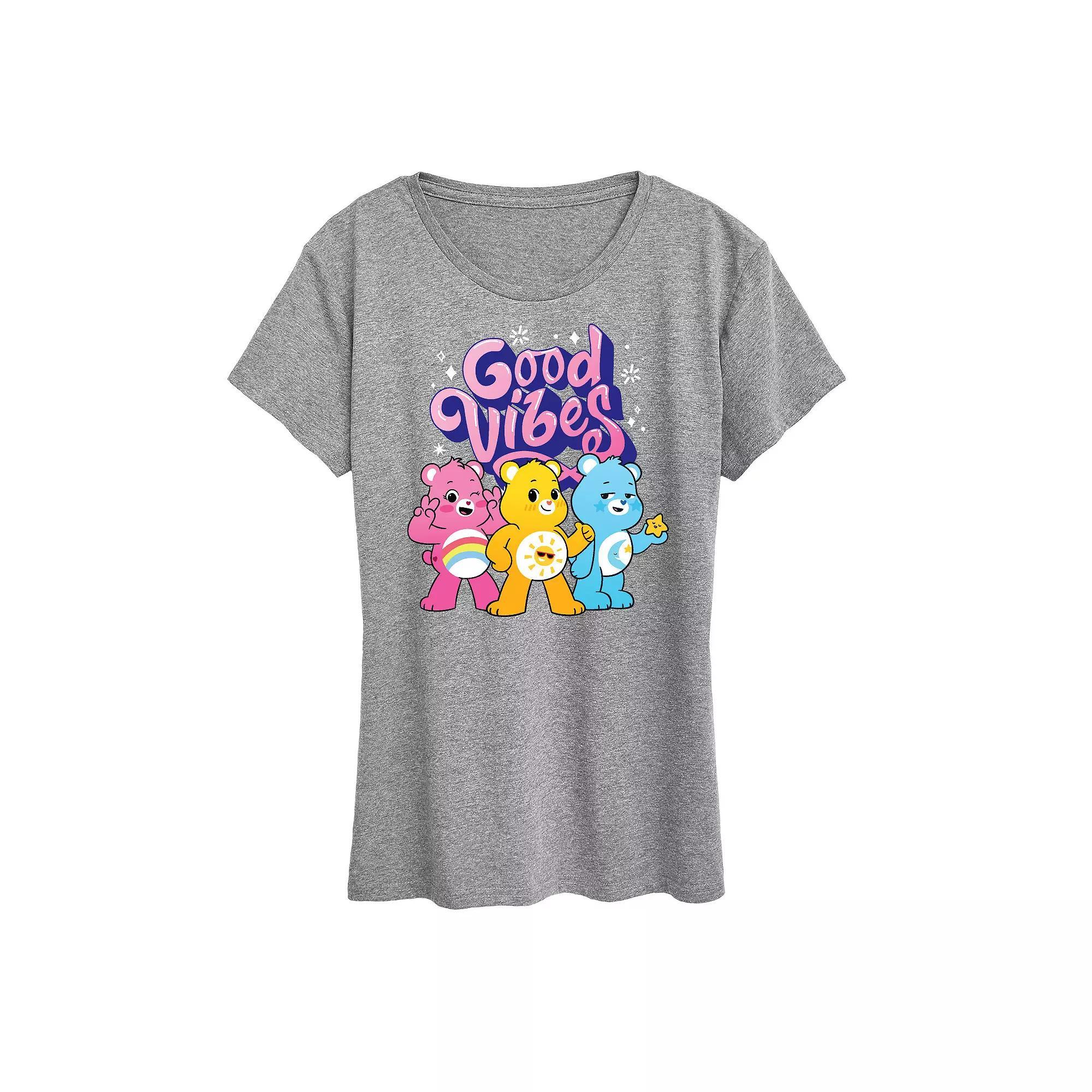 Womens Care Bears Vibes Graphic Tee, Girls Blue Product Image