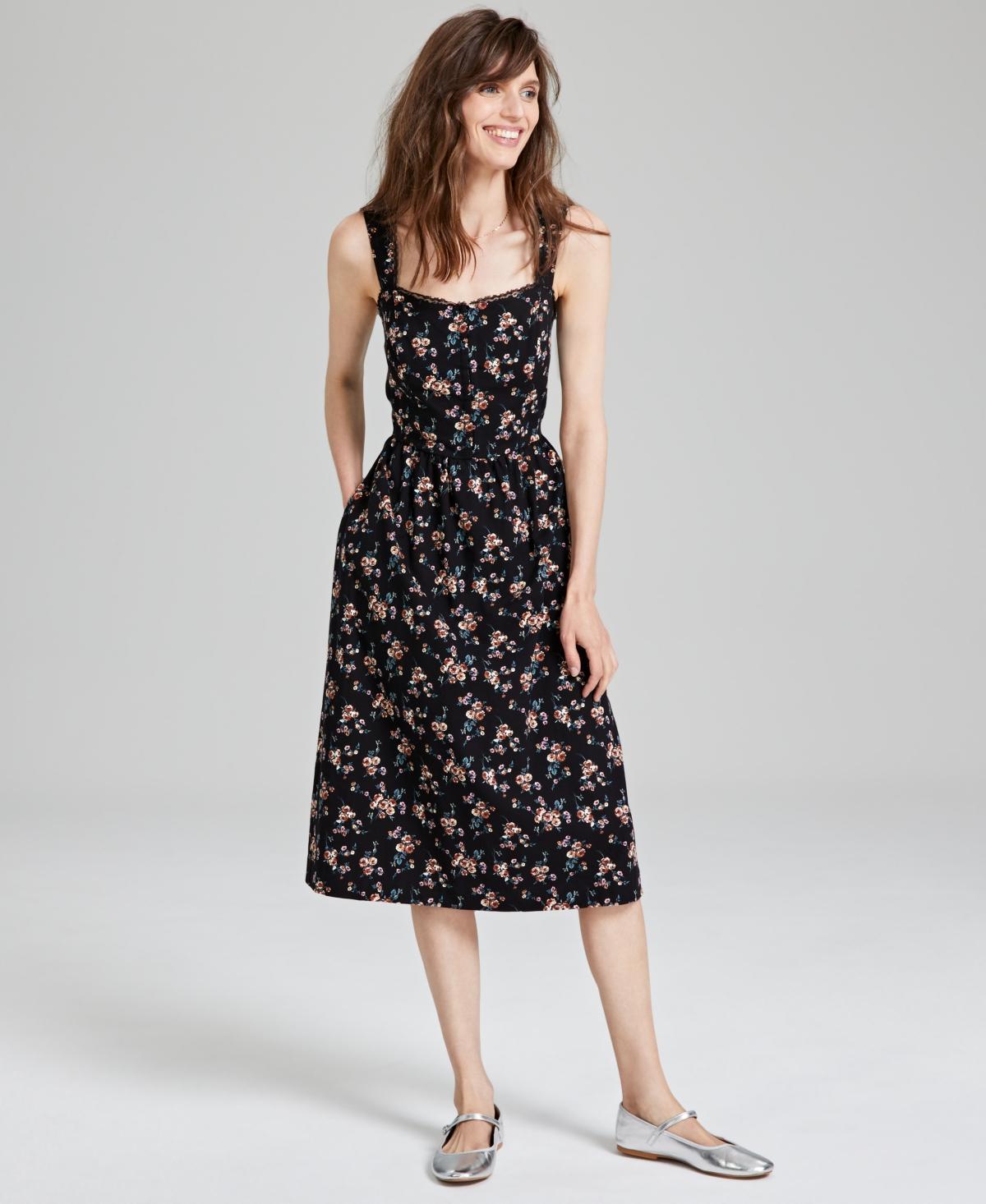 And Now This Womens Corset Midi Dress, Created for Macys Product Image