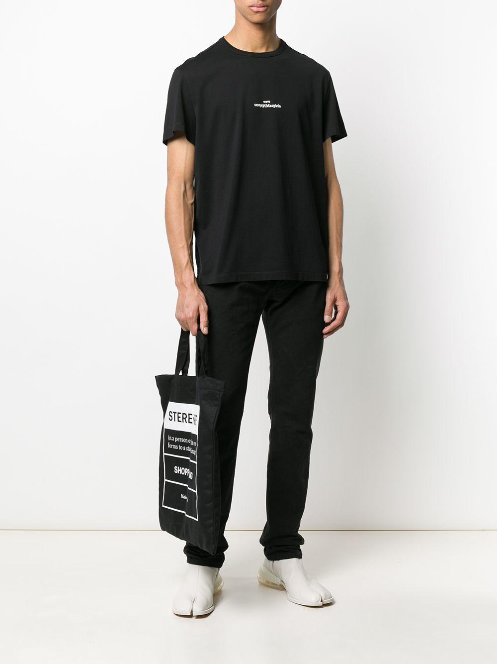 distorted-logo cotton T-shirt Product Image