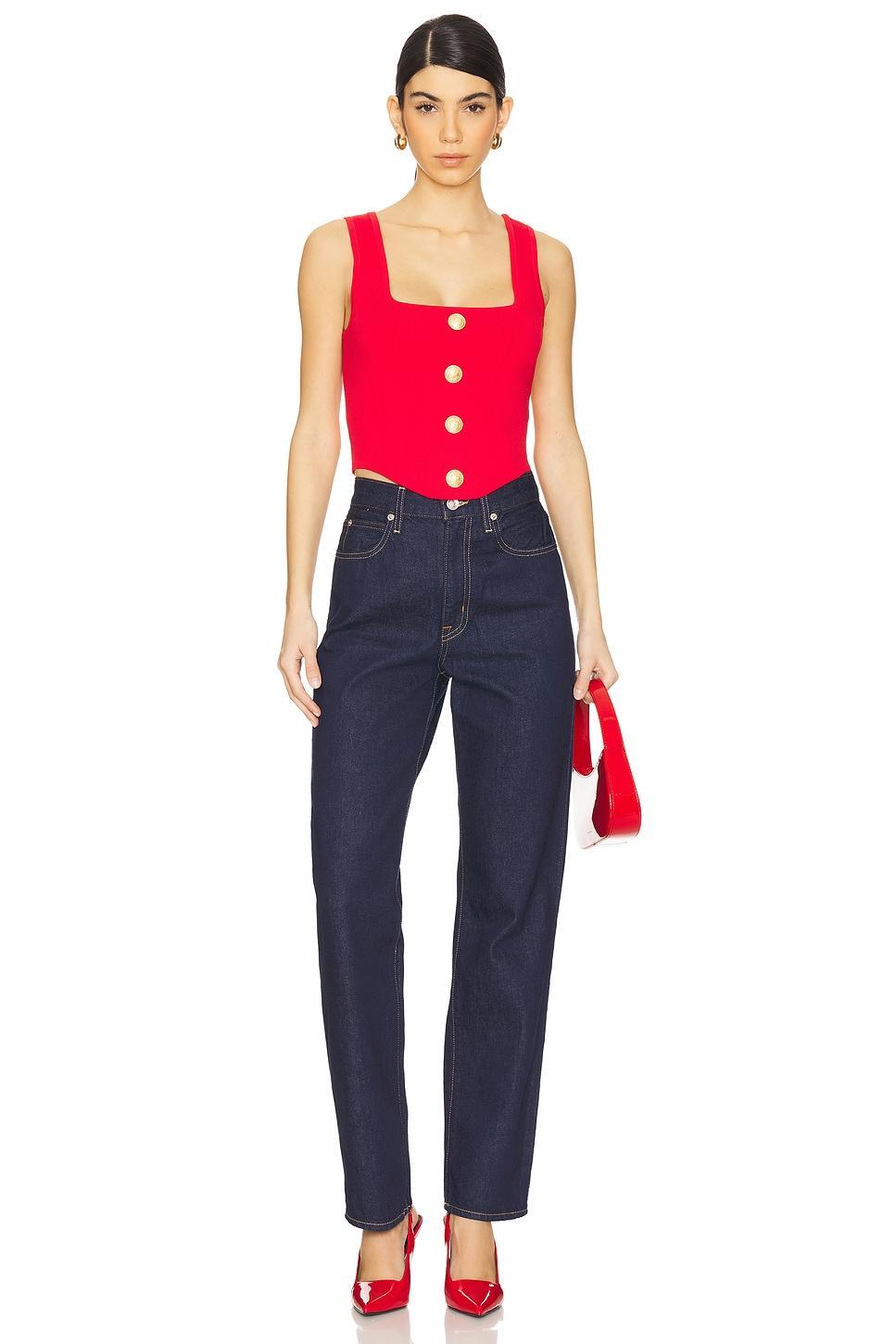 Saga Knit Corset Top L'AGENCE Product Image