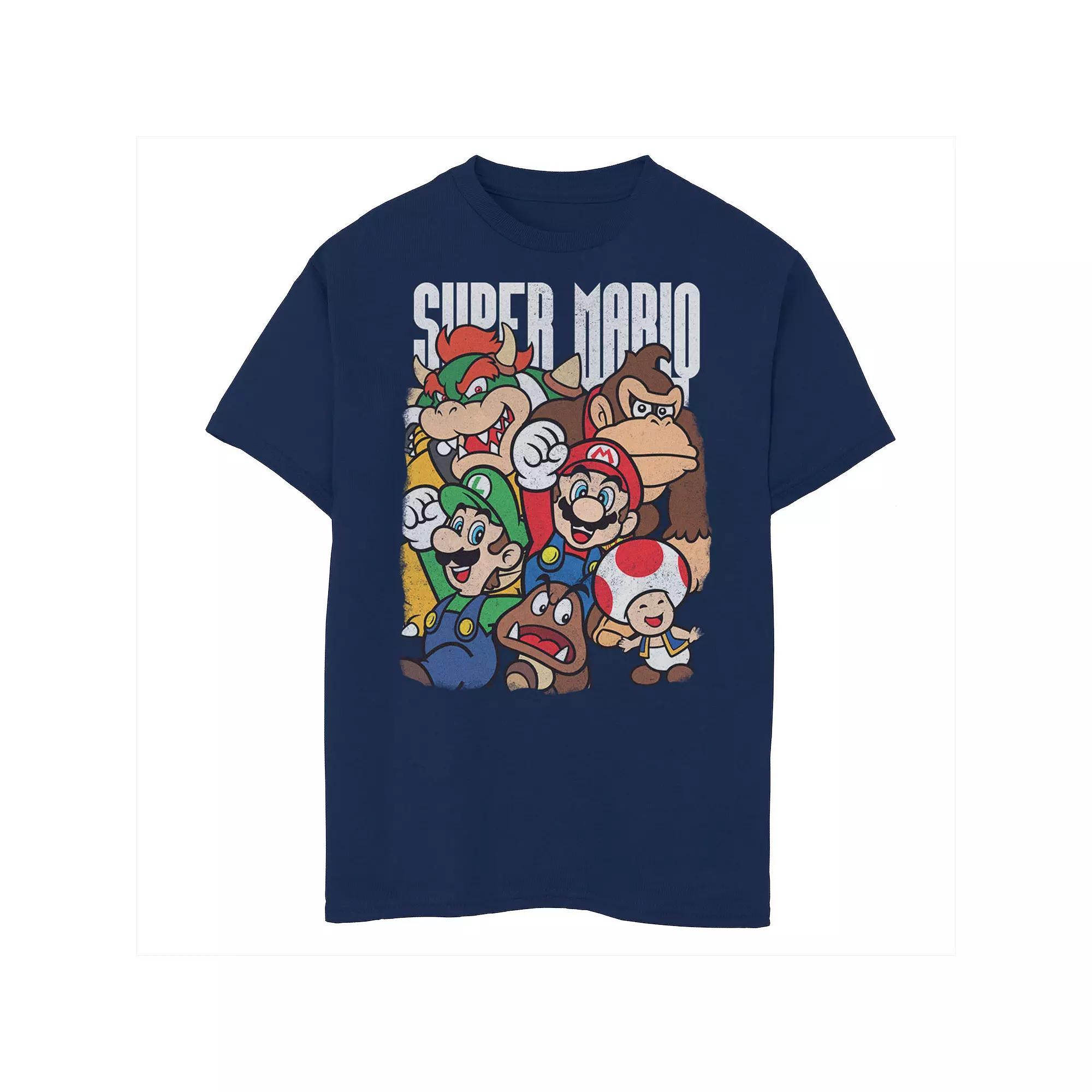 Men's Nintendo Super Group Pullover, Size: XL, Blue Product Image