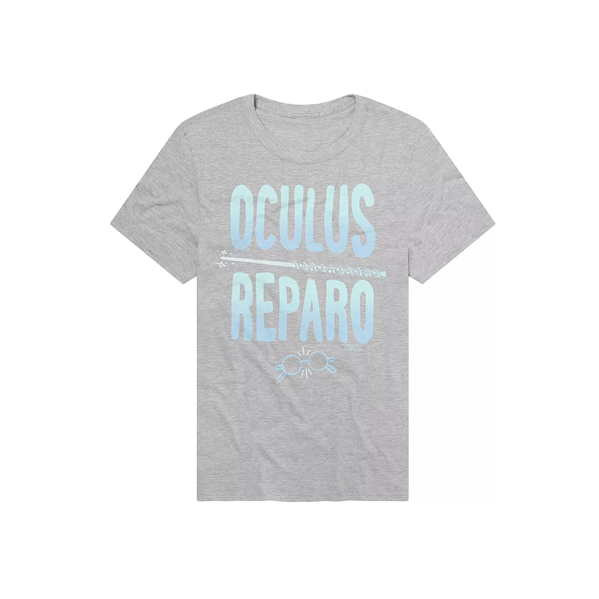 Men's Harry Potter Oculus Reparo Spell Graphic Tee, Size: Medium, Athletic Grey Product Image
