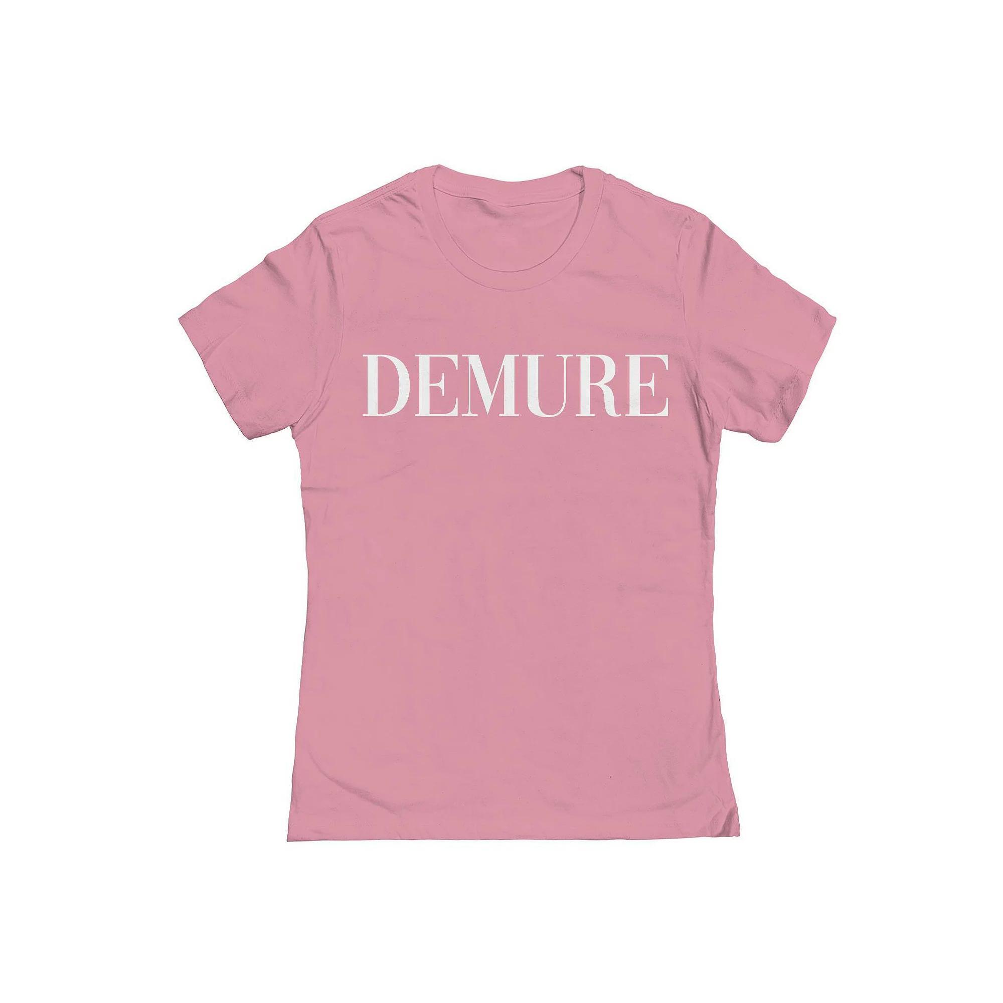 Junior's Grayson Threads by Tai Apparel Demure Mag Graphic Tee, Girl's, Size: Small, Light Pink Product Image