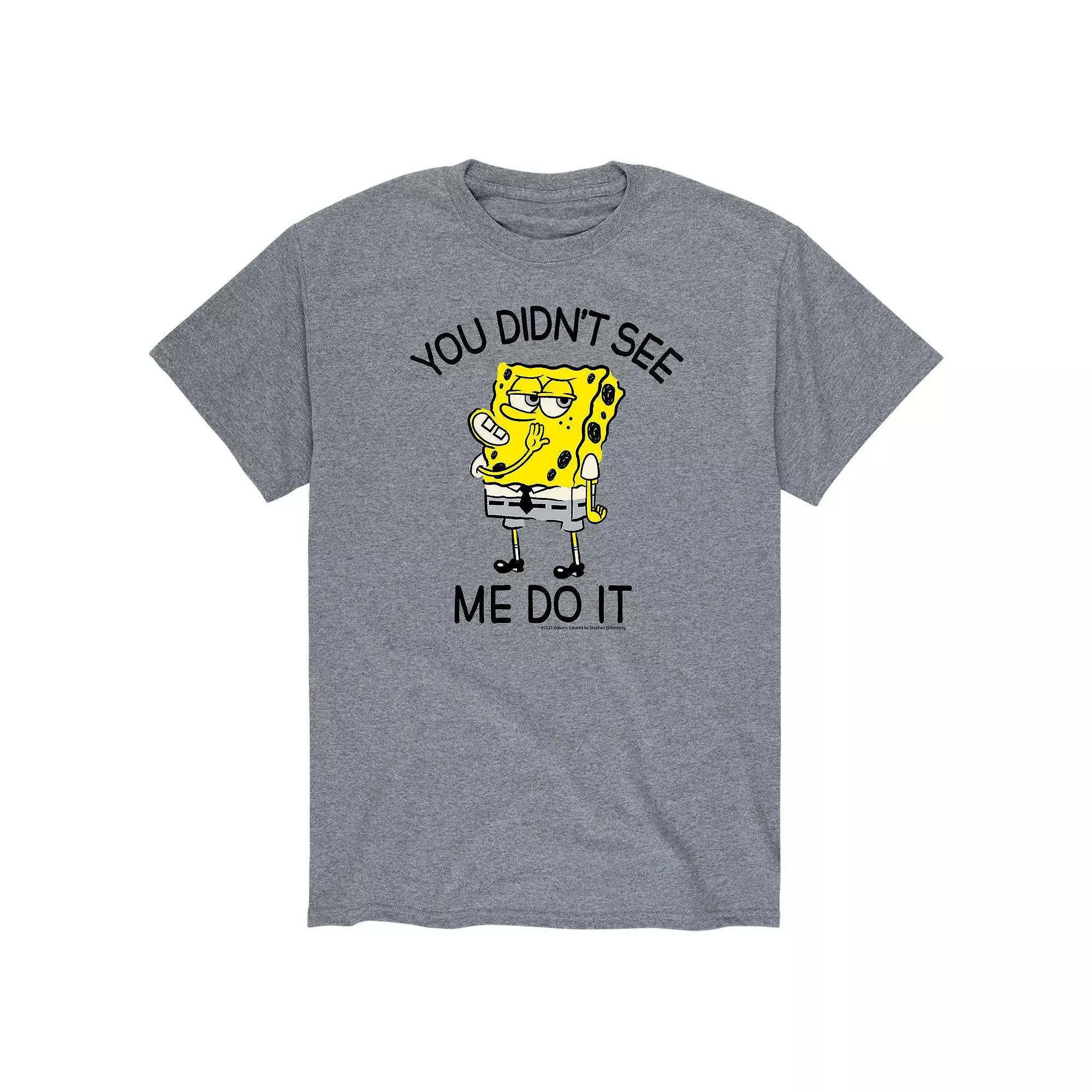 Mens SpongeBob Didnt See Tee Product Image