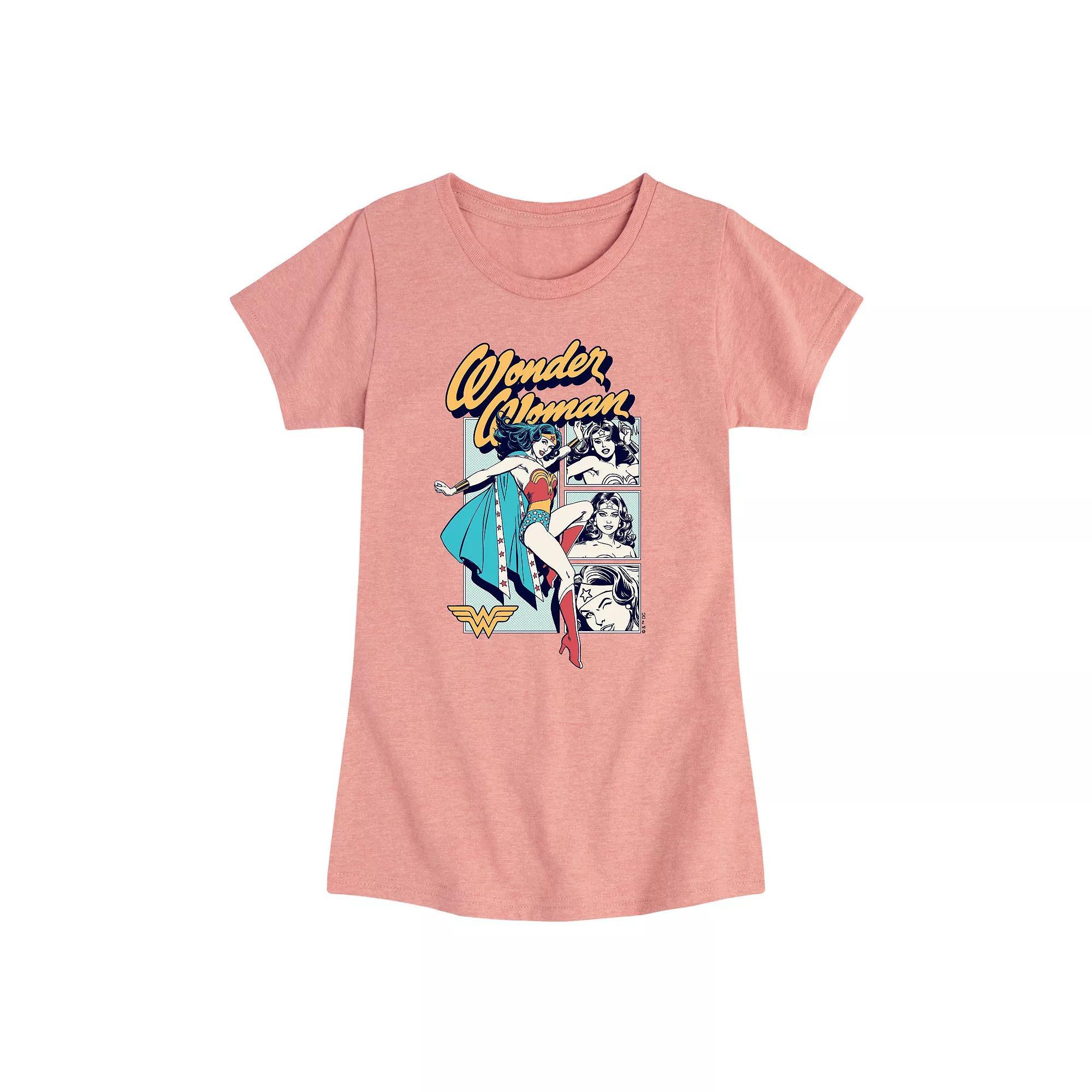 Girls 7-16 Wonder Women Comic Panels Tee, Girls Product Image