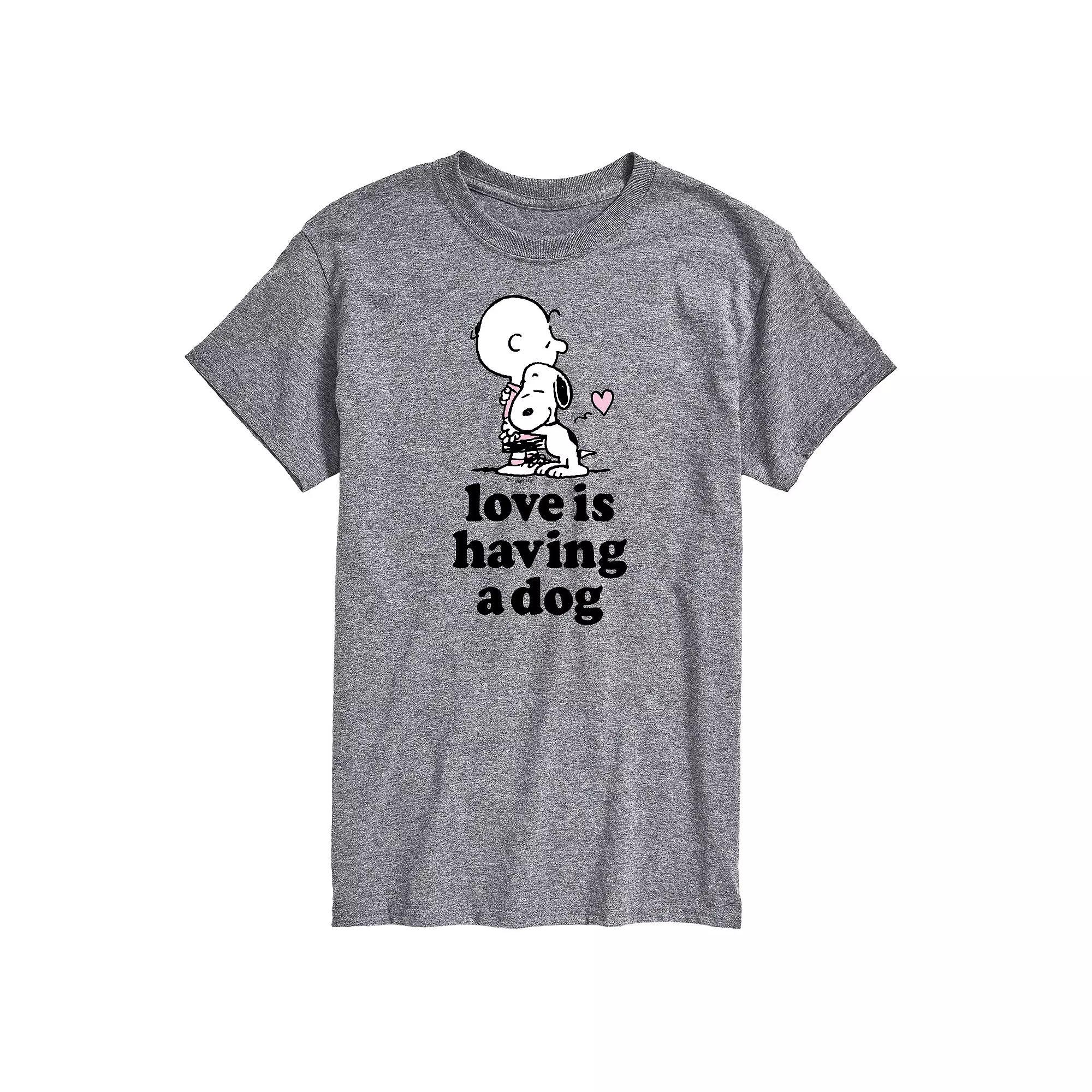 Mens Peanuts Love Is Having Dog Tee Product Image