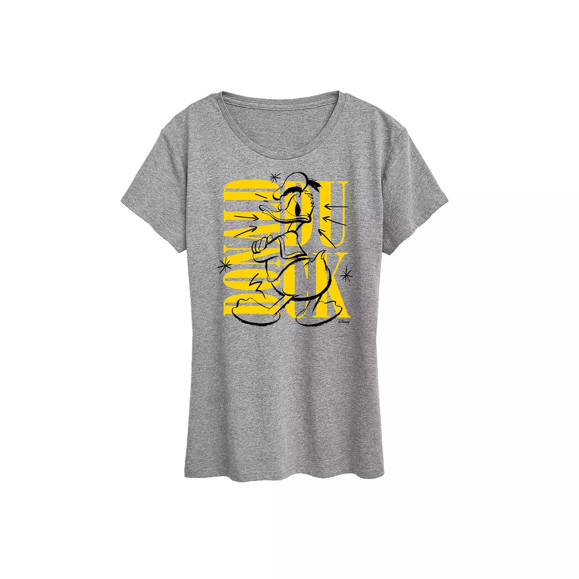 Disneys Donald Duck Womens Street Wear Graphic Tee Product Image