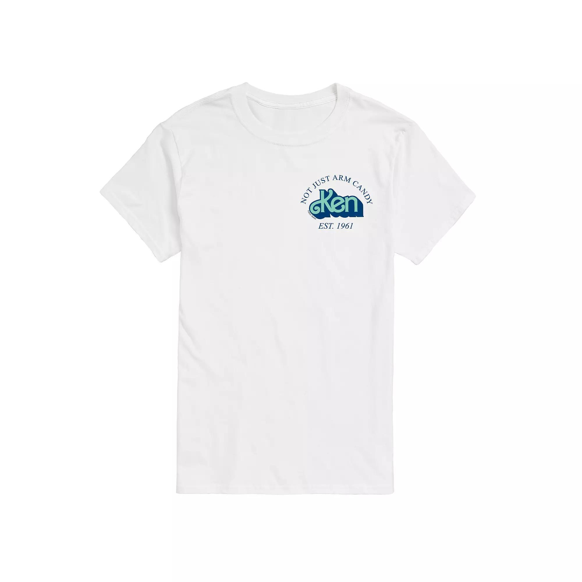 Men's Barbie Not Just Arm Candy Ken Graphic Tee, Size: XXL, White Product Image
