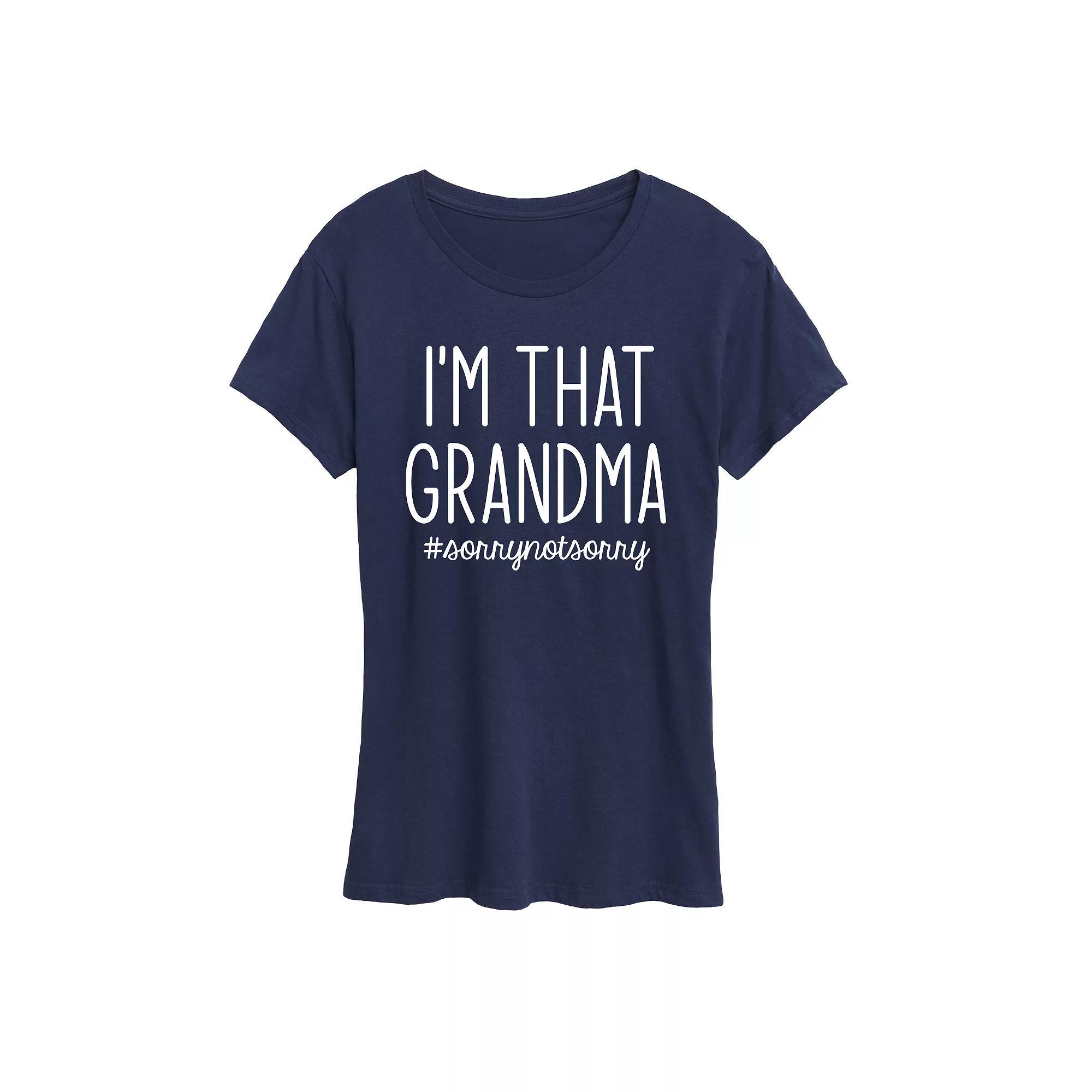 Womens Im That Grandma Graphic Tee, Girls Blue Product Image
