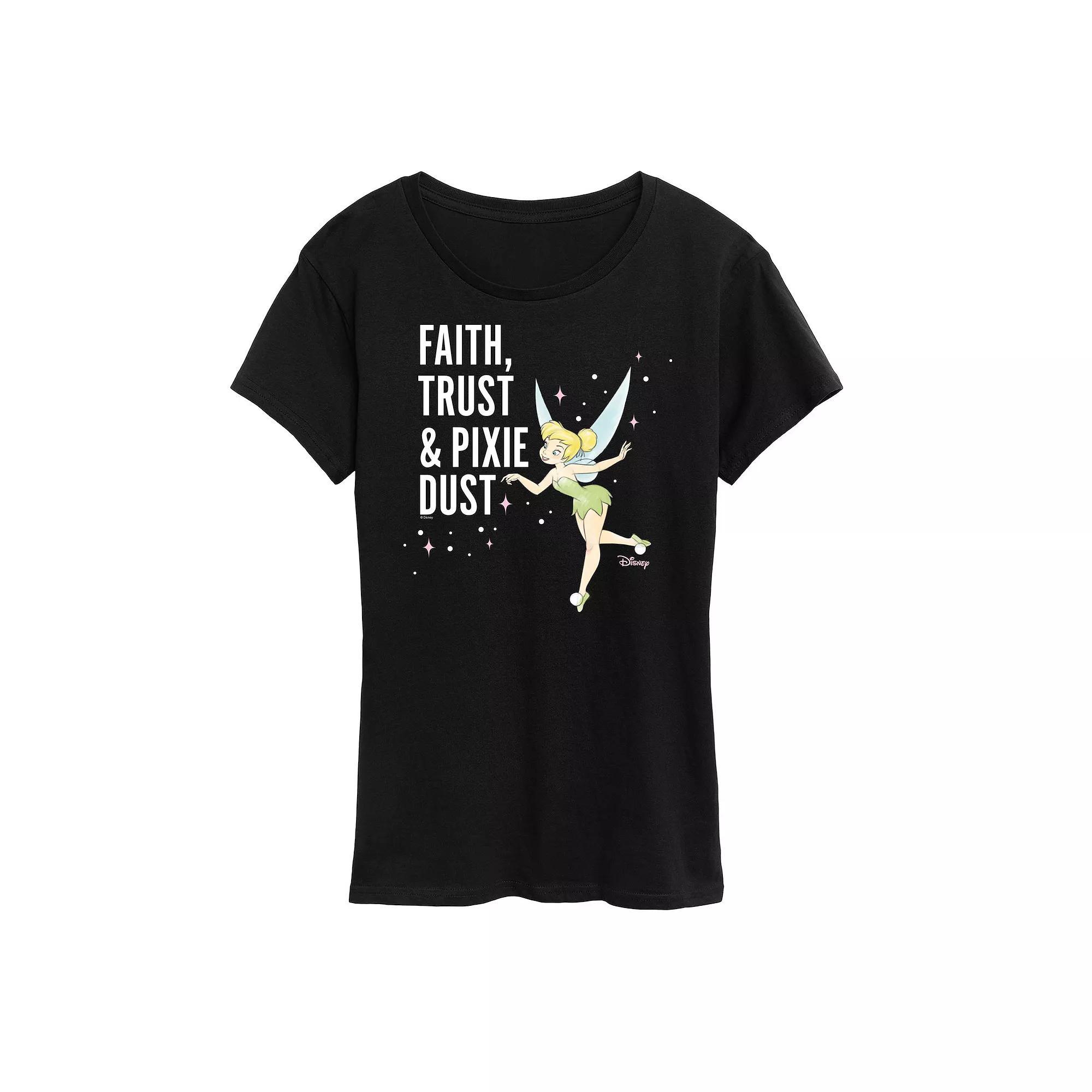 Disneys Tinker Womens Bell Pixie Dust Graphic Tee, Girls Product Image
