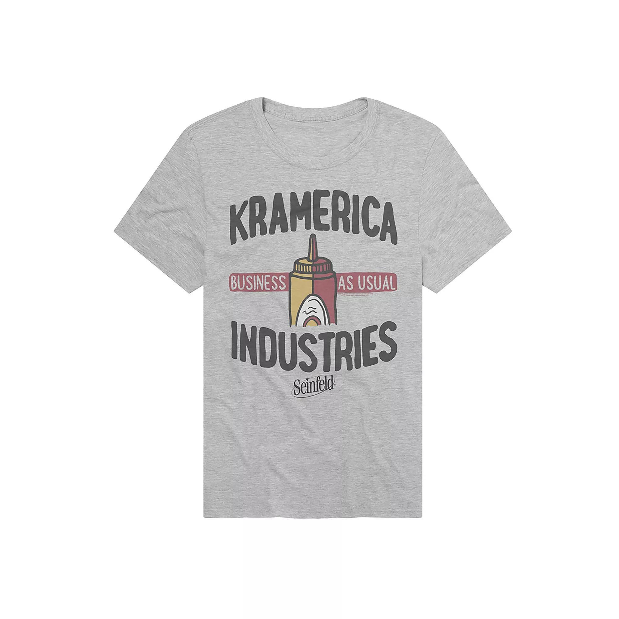 Men's Seinfeld Kramerica Industries Graphic Tee, Size: Medium, Athletic Grey Product Image