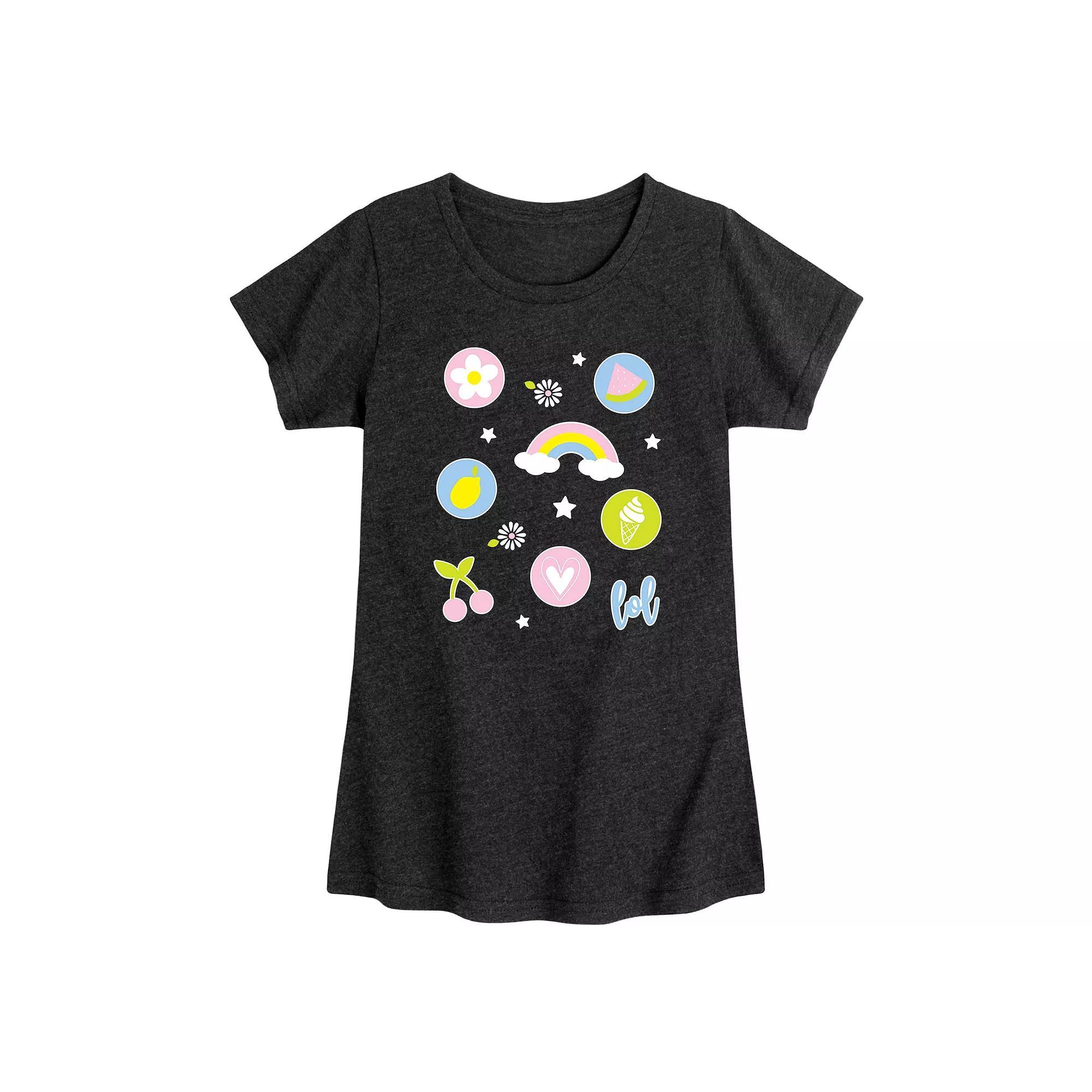 Girls 7-16 Marvel Spider-Man Est. 62 Collegiate Tee, Girls Grey Black Product Image