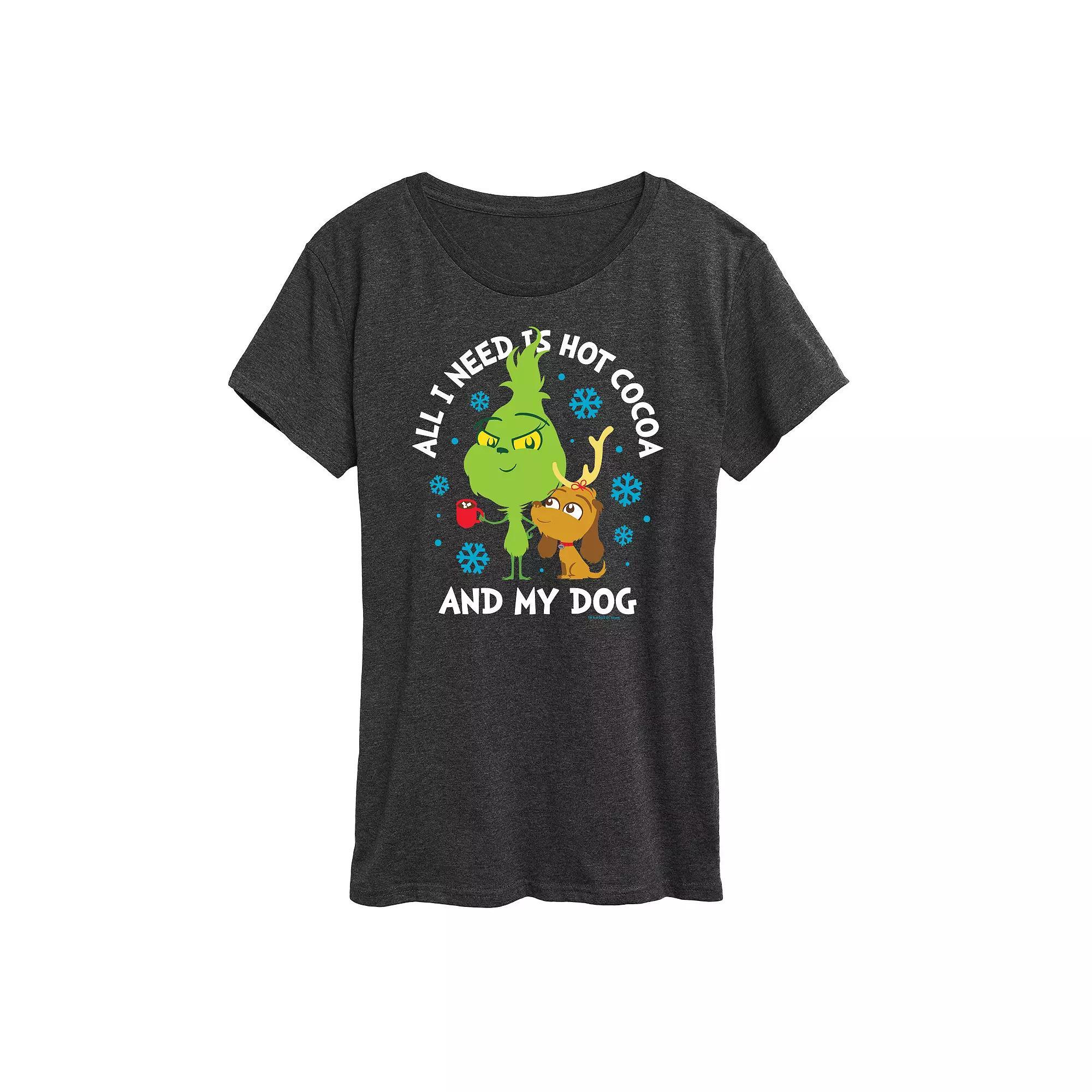 Womens Just A Mama And Her Girls Graphic Tee, Girls Heather Grey Product Image