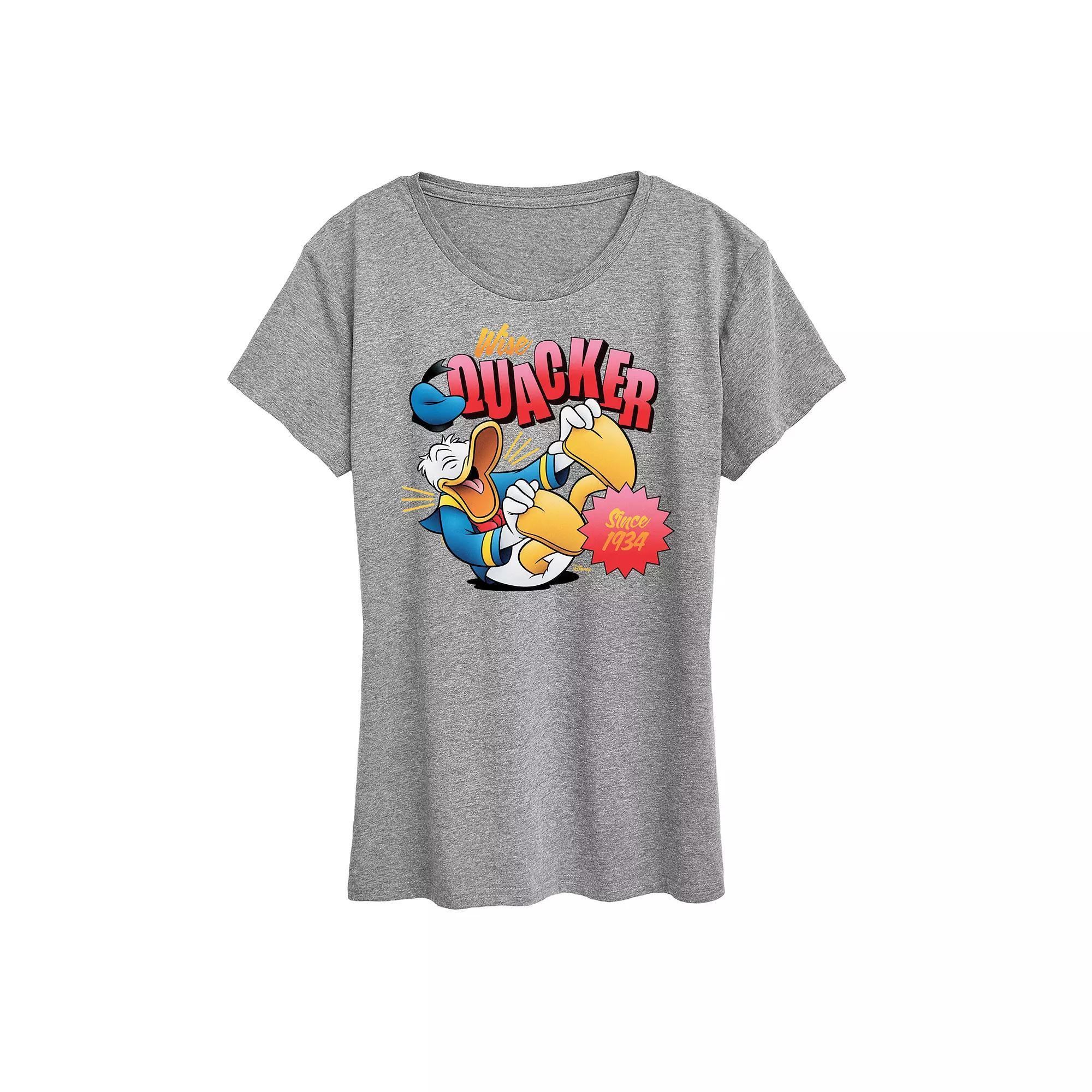 Disneys Donald Duck Womens Wise Quacker Graphic Tee Product Image